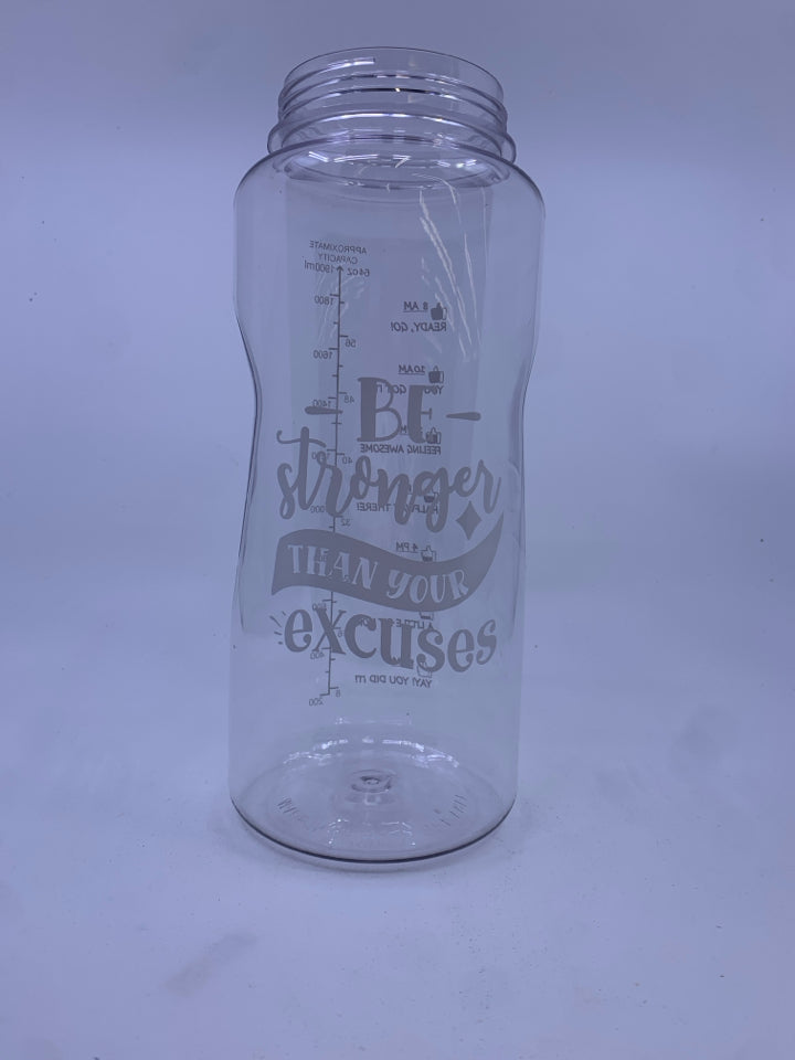 NEW REUSABLE WATER BOTTLE W LEOPARD PRINT HOLDER.