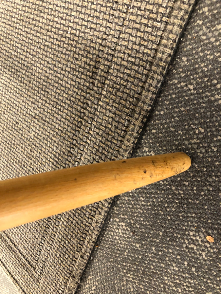 2 WOODEN ROUND BACK CHAIRS.