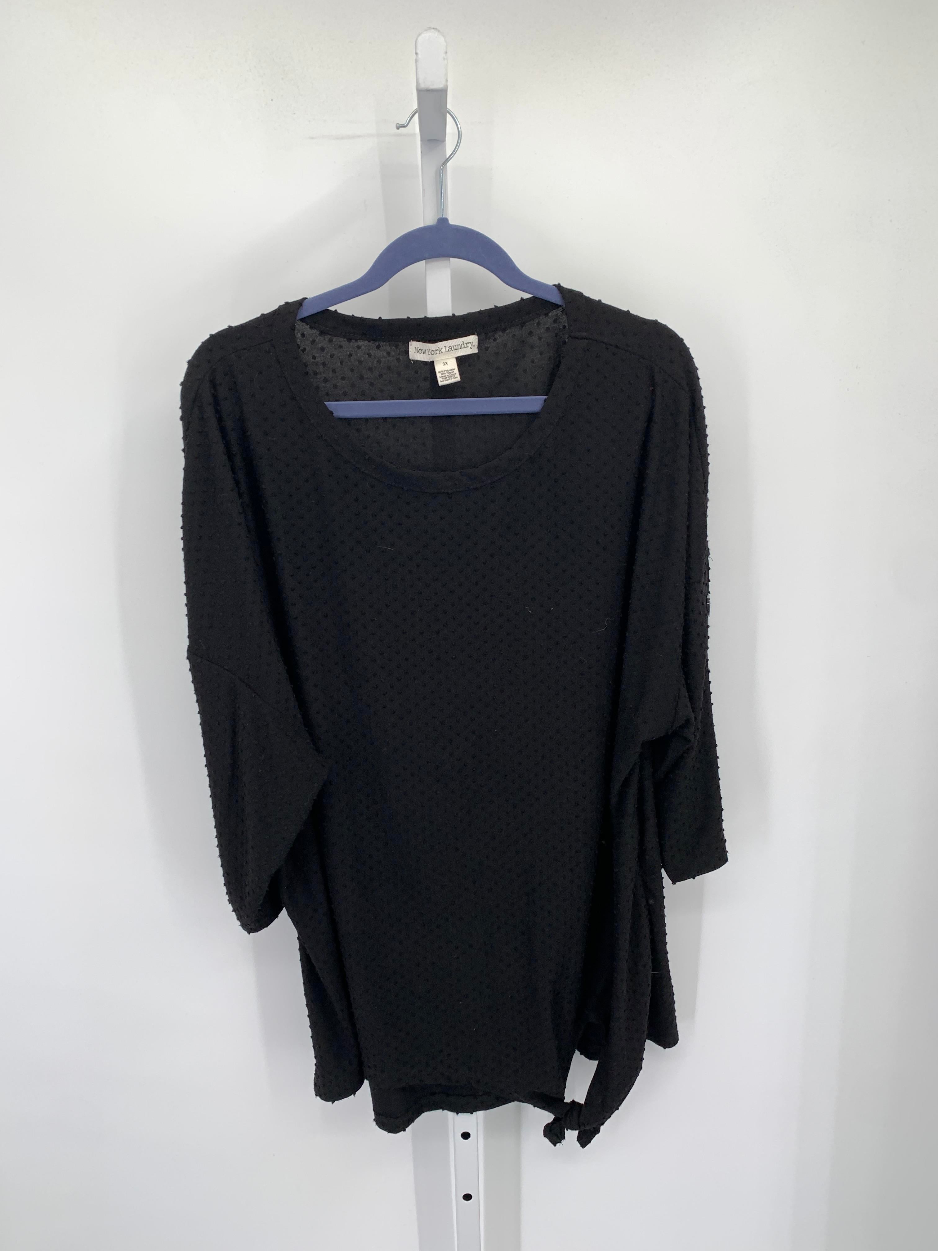 Size 3X Womens 3/4 Sleeve Shirt