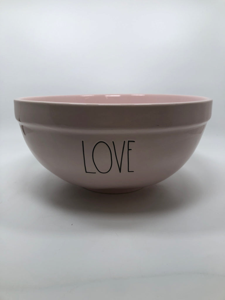 RAE DUNN PINK LOVE BOWL.