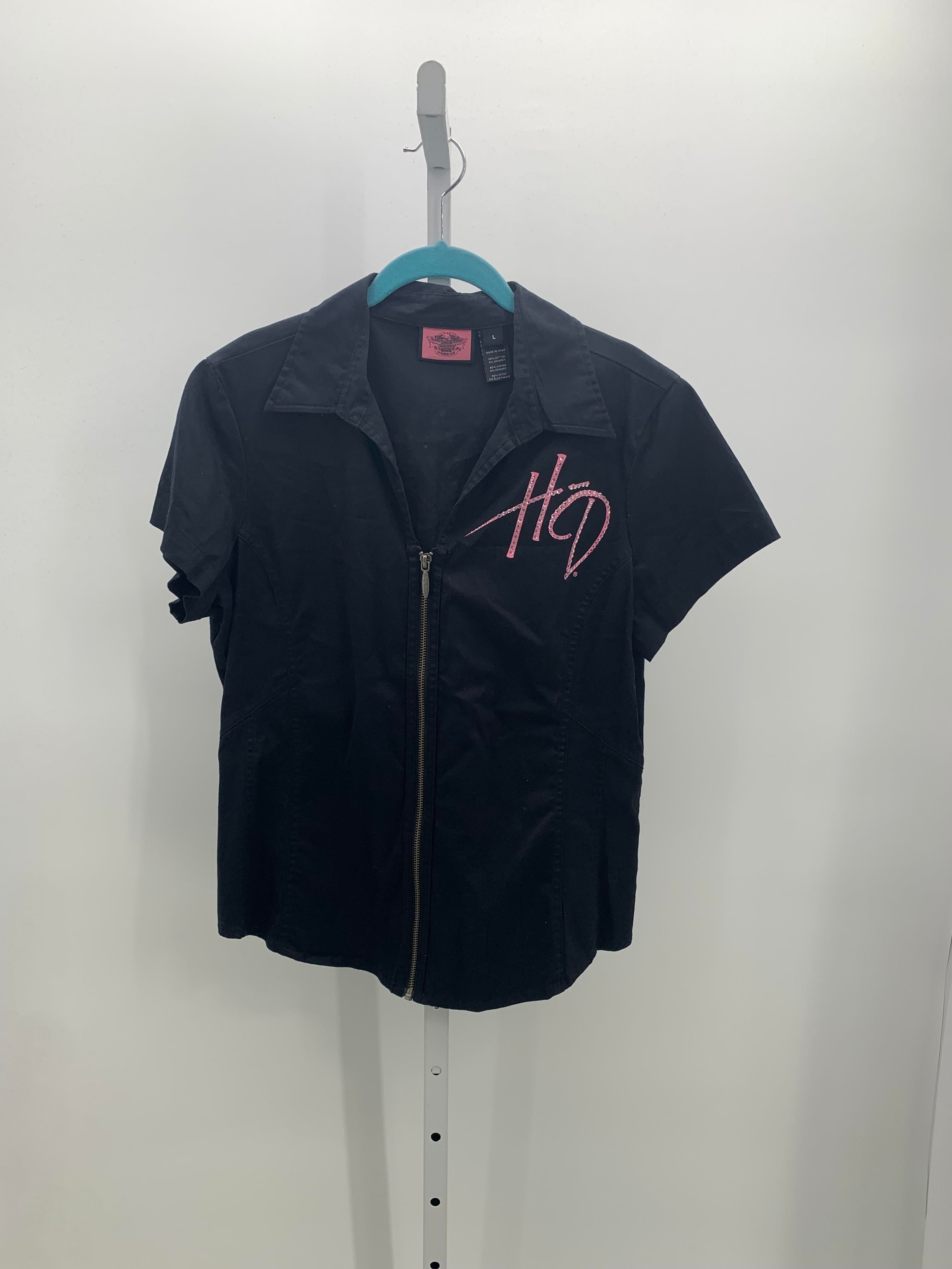 Harley-Davidson Size Large Misses Short Sleeve Shirt