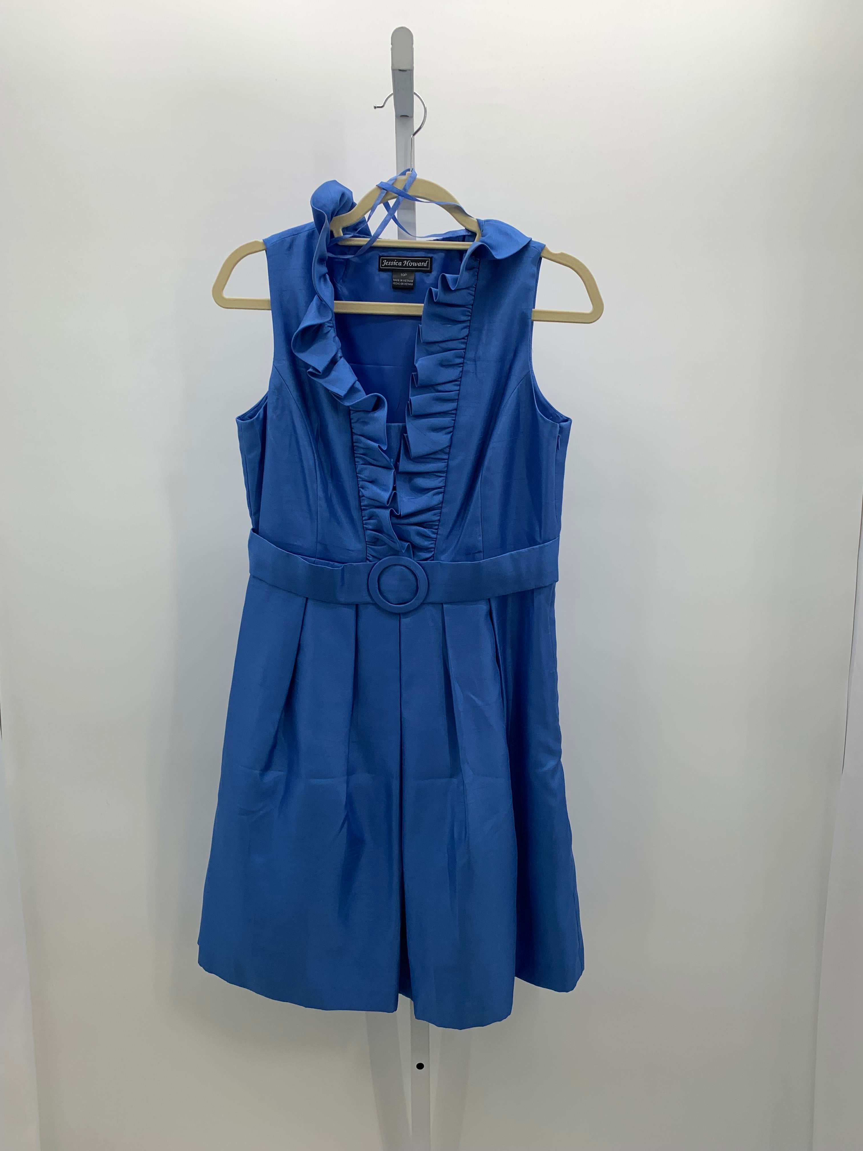 Jessica Howard Size 10 Petite Petite Sleeveless Dress