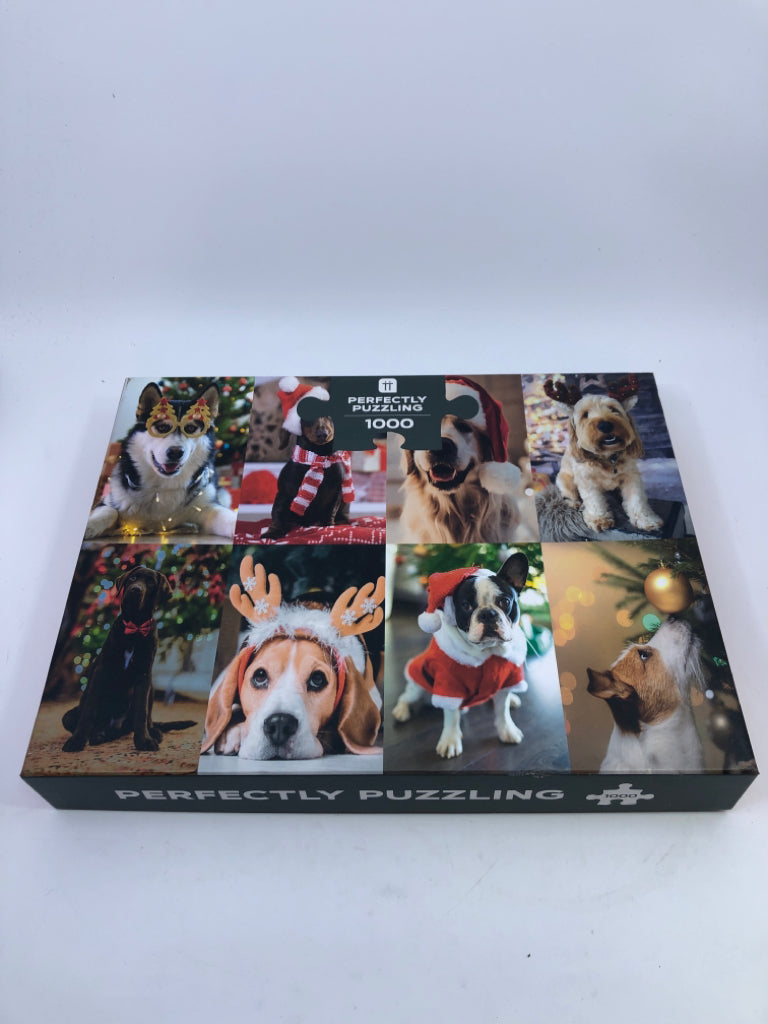 NIB CHRISTMAS DOG PUZZLE.