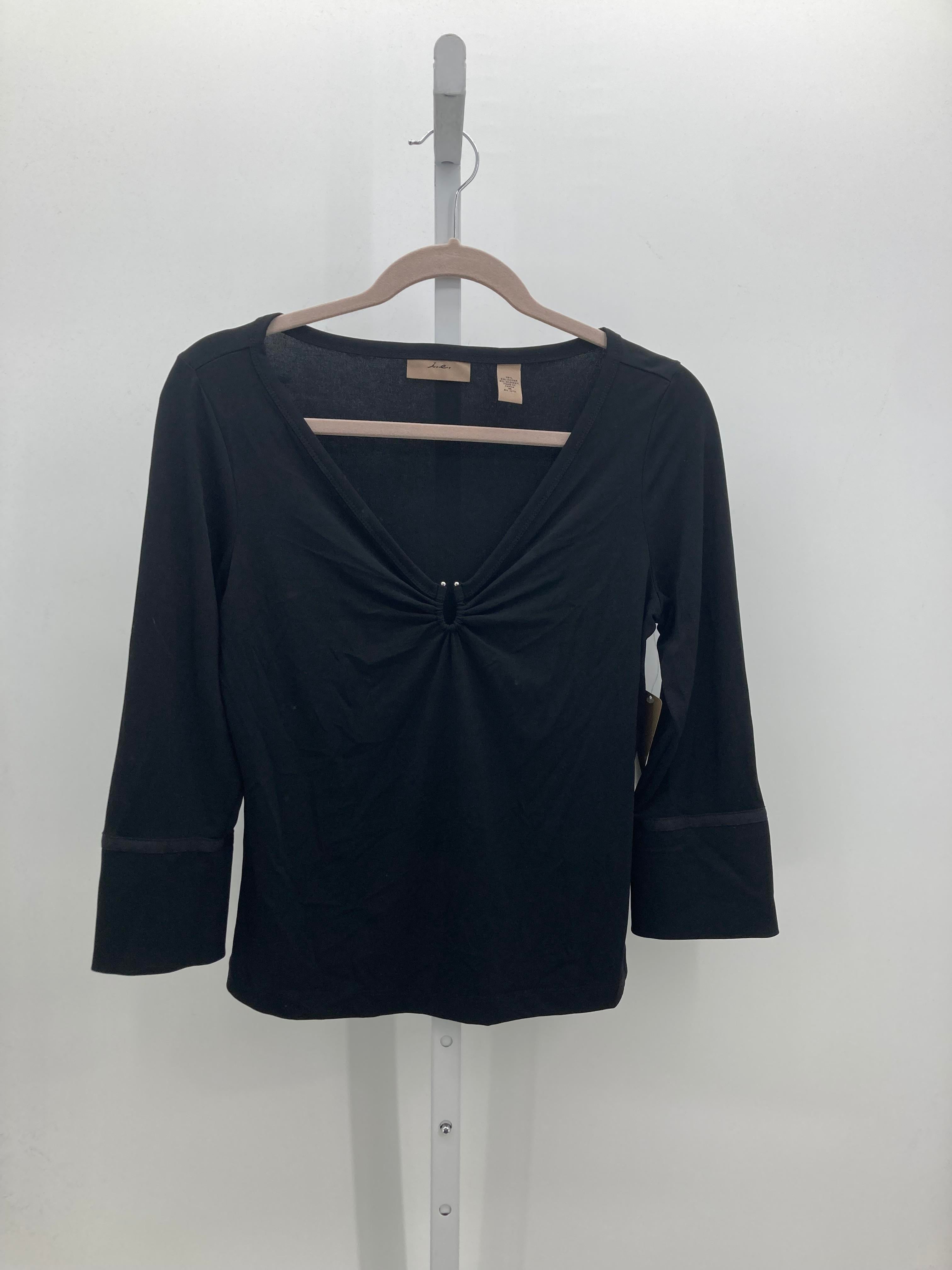 i.e. Size Medium Juniors 3/4 Sleeve Shirt