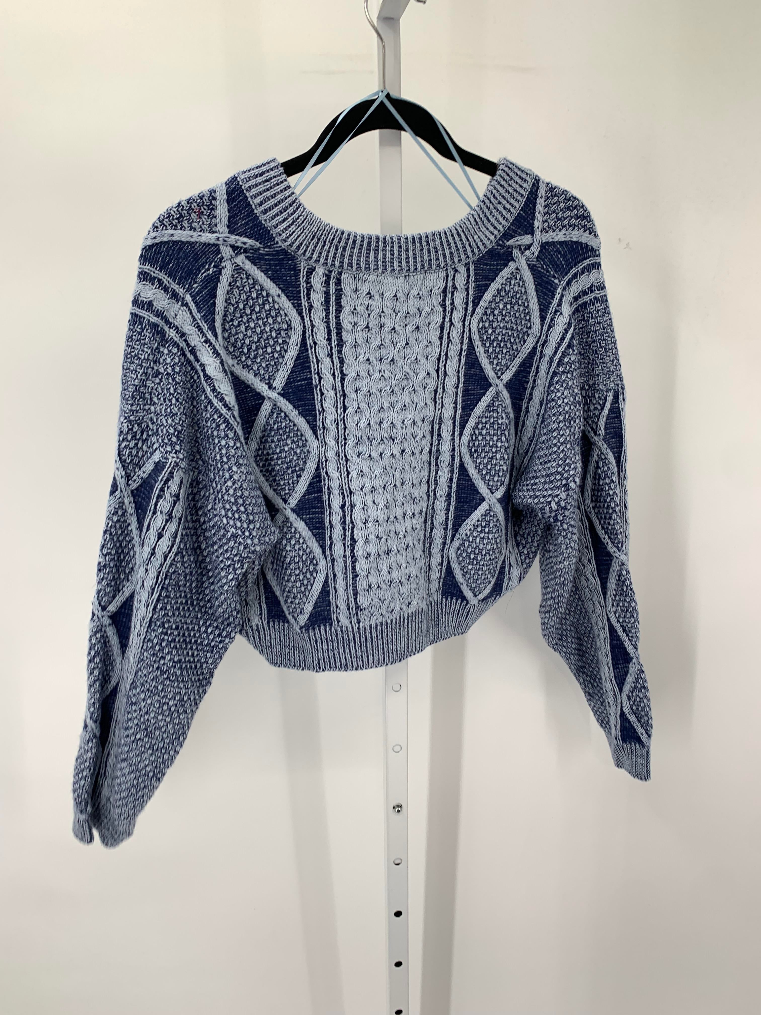 Size Large Juniors Long Sleeve Sweater