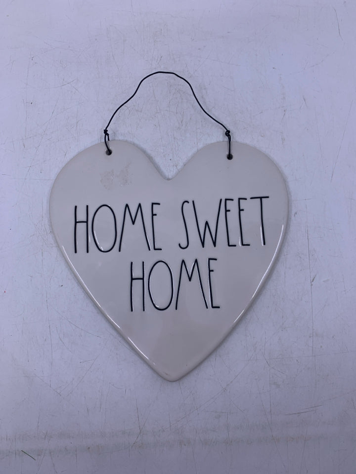 HEART SHAPED HOME SWEET HOME.