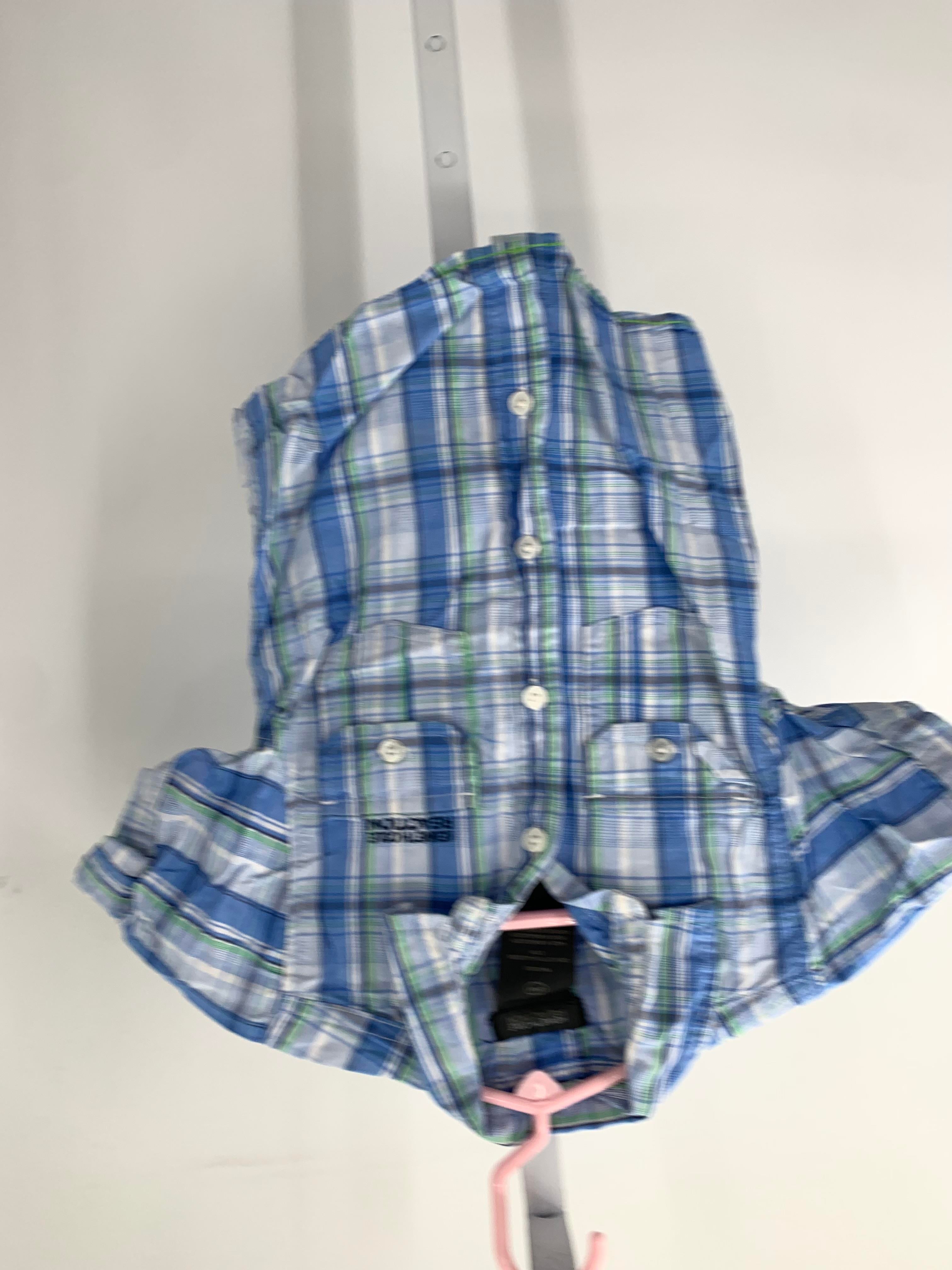 PLAID BTN DOWN