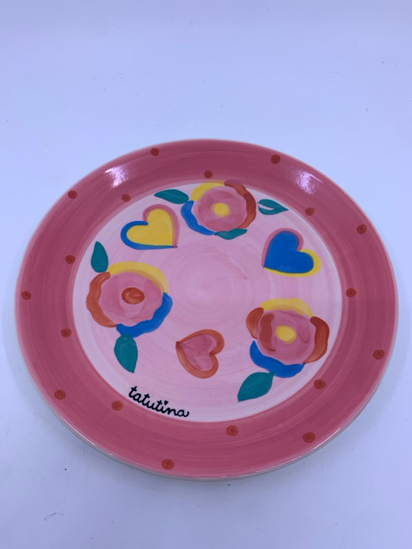 3 PC PINK PURPLE KIDS PLATE SET - CUP PLATE, BOWL.