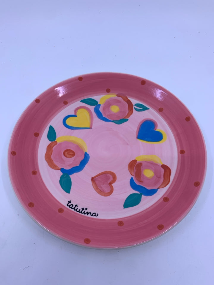 3 PC PINK PURPLE KIDS PLATE SET - CUP PLATE, BOWL.