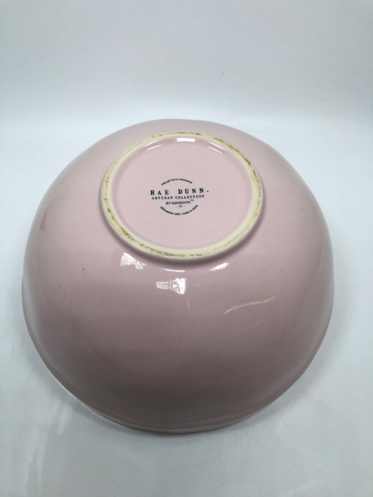 RAE DUNN PINK LOVE BOWL.
