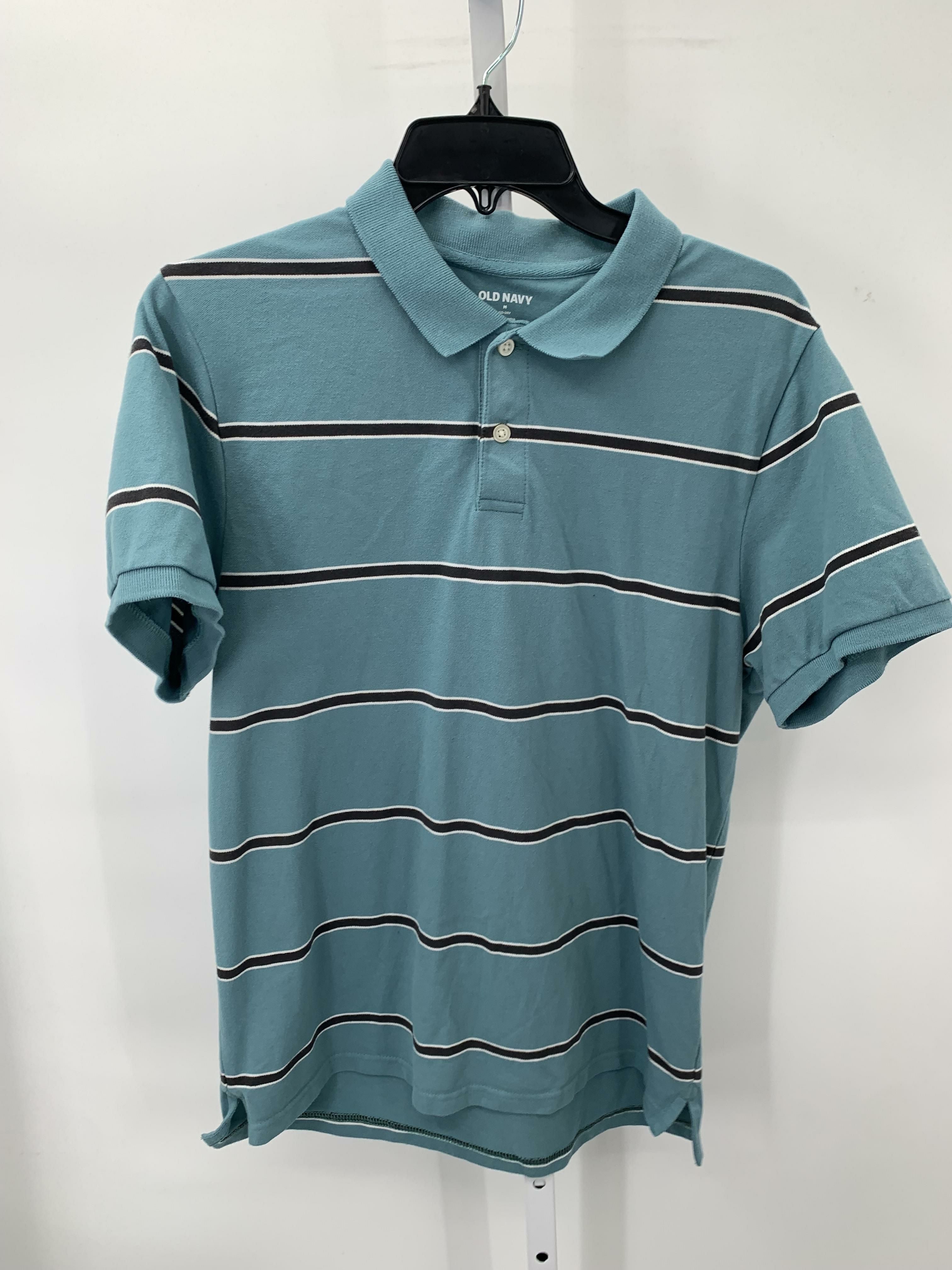 BLK/WHT STRIPES POLO