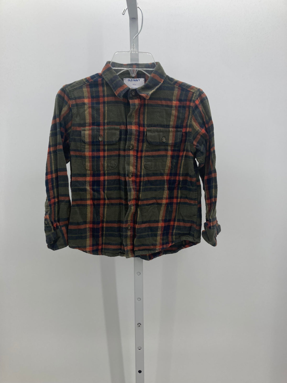 PLAID BTN DOWN