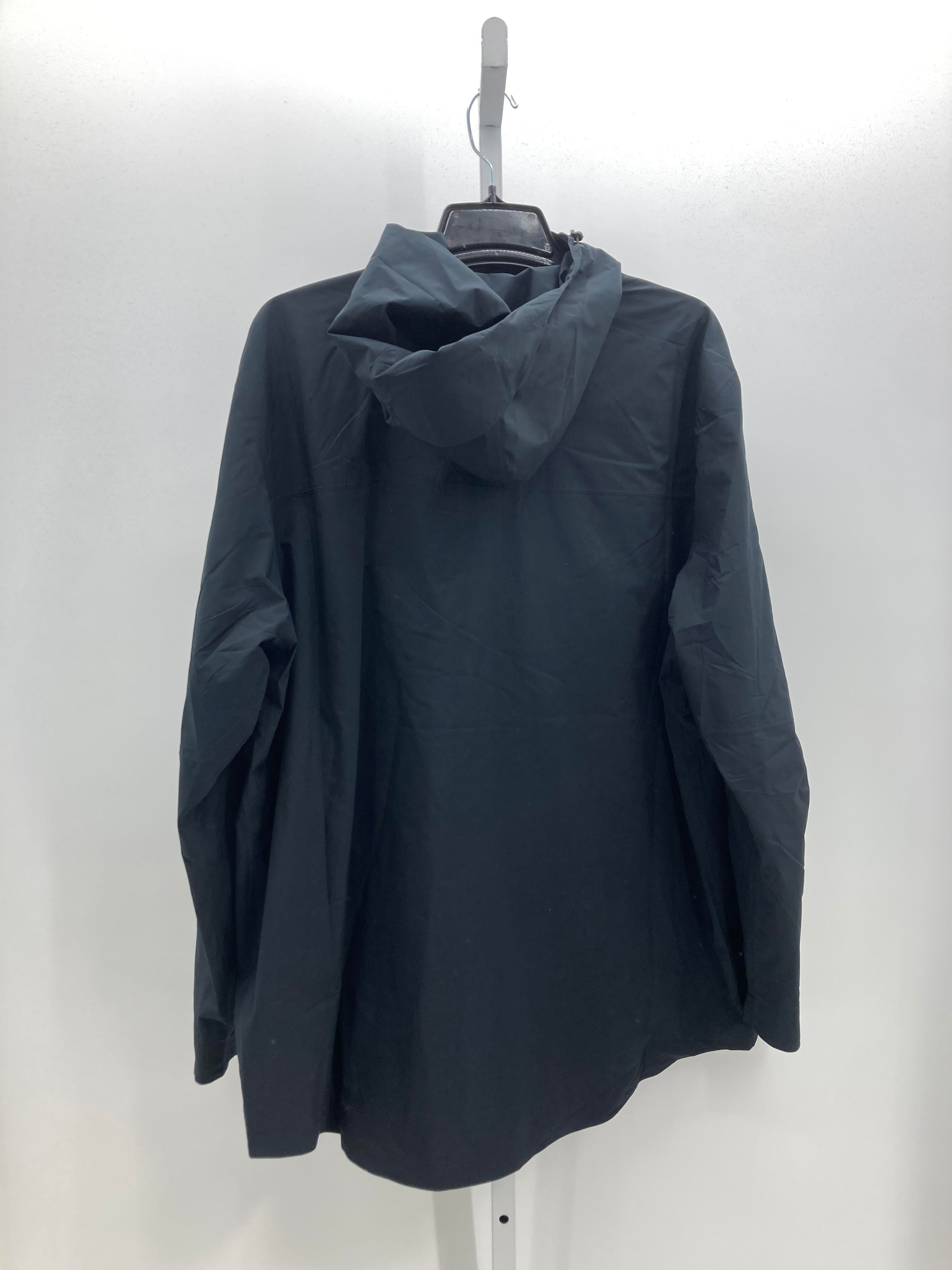 HOODED PARTIAL ZIP PULL OVER.