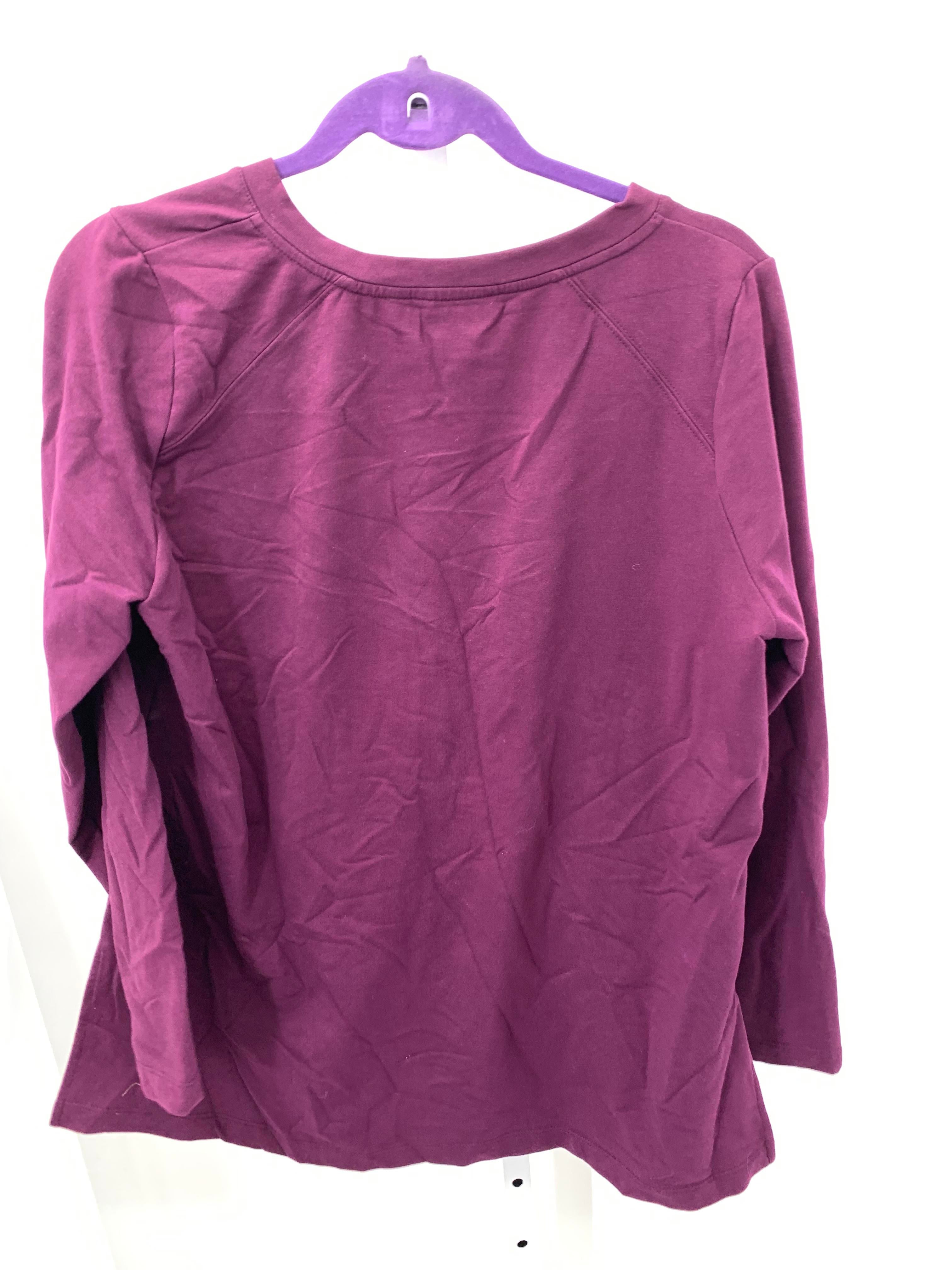 Susan Graver Size Medium Misses Long Sleeve Shirt