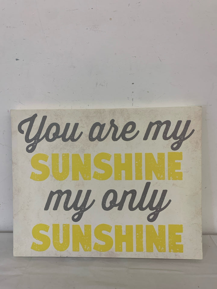 YOU ARE MY SUNSHINE CANVAS WALL ART.