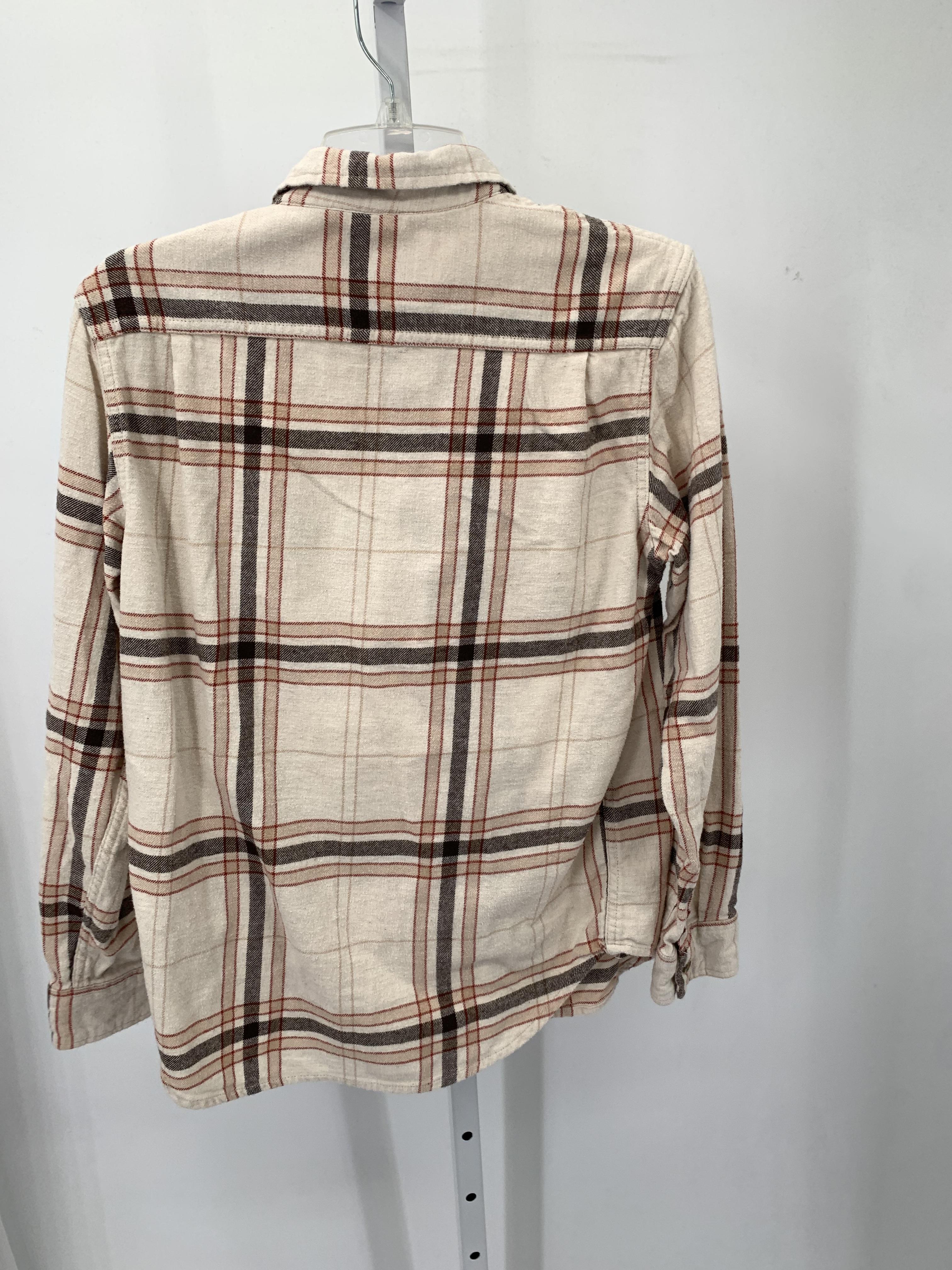 PLAID BTN DOWN