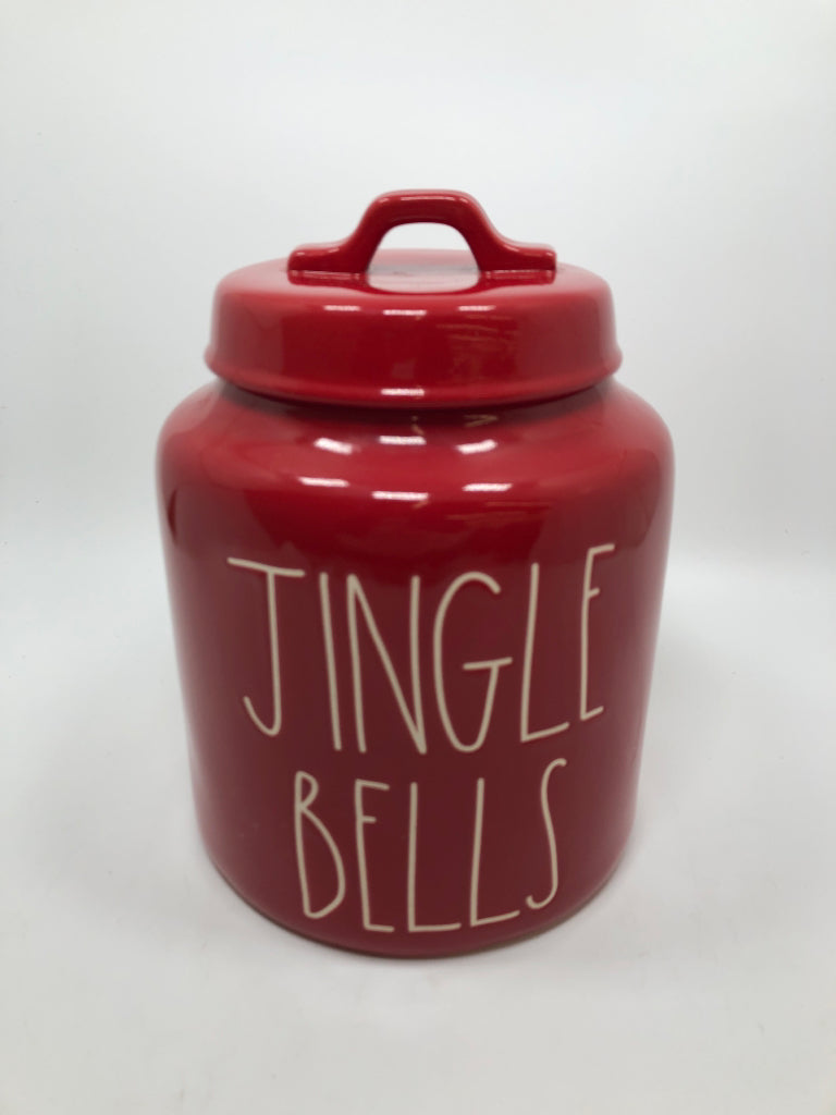 JINGLE BELLS COOKIE JAR - RAE DUNN.