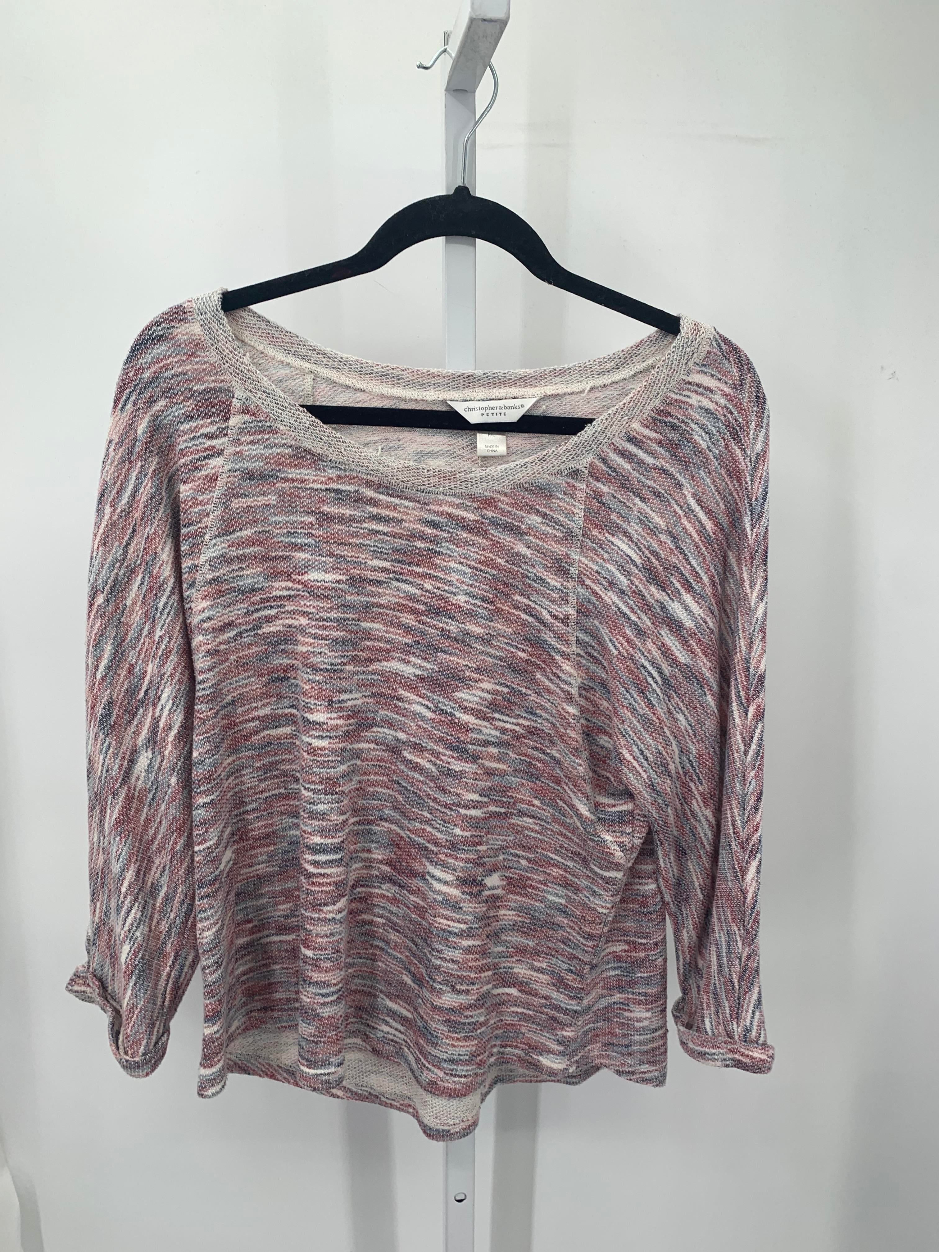 Christopher & Banks Size Large Petite Petite Long Slv Sweater