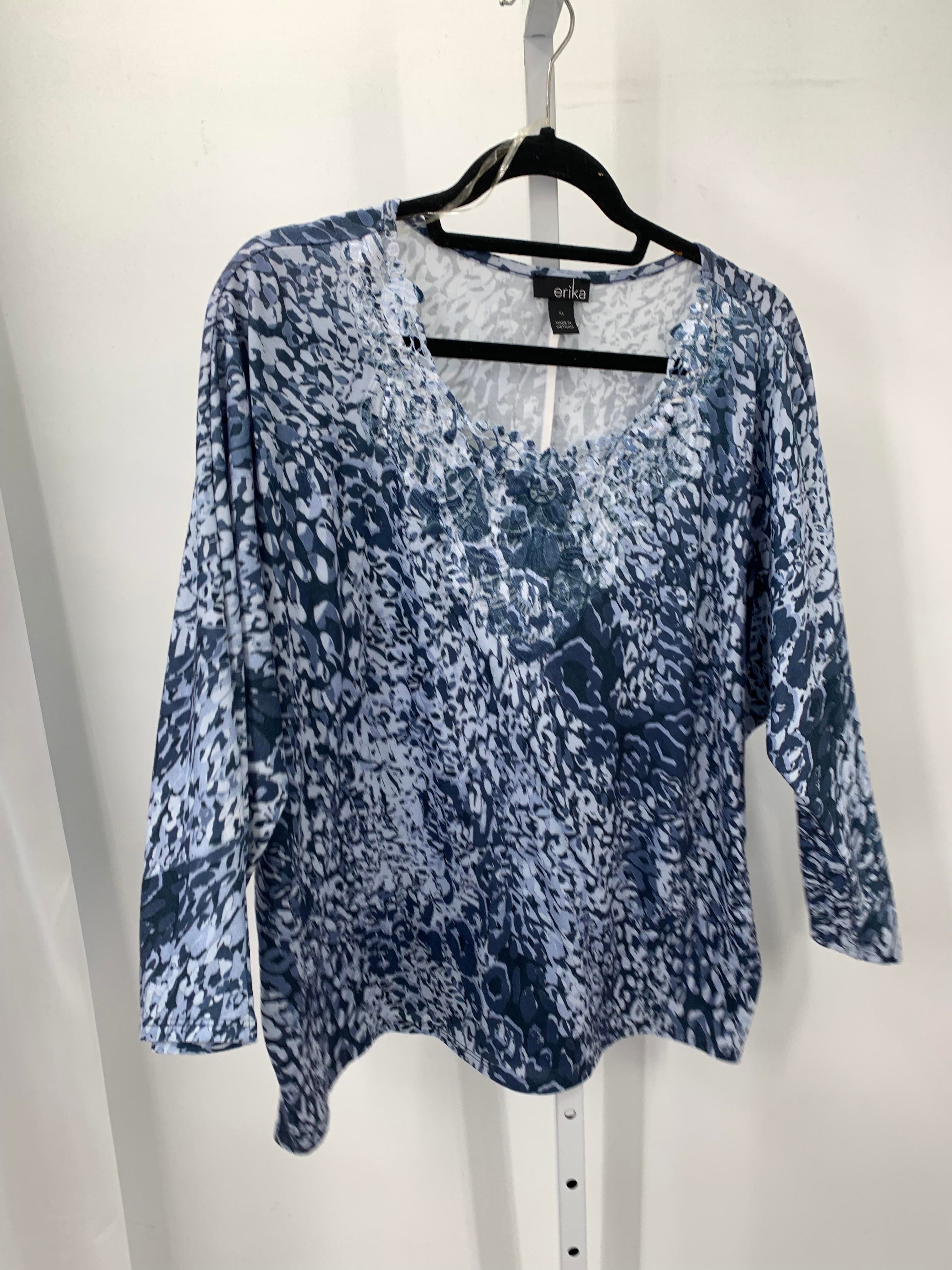 Erika Size Extra Large Misses 3/4 Sleeve Shirt