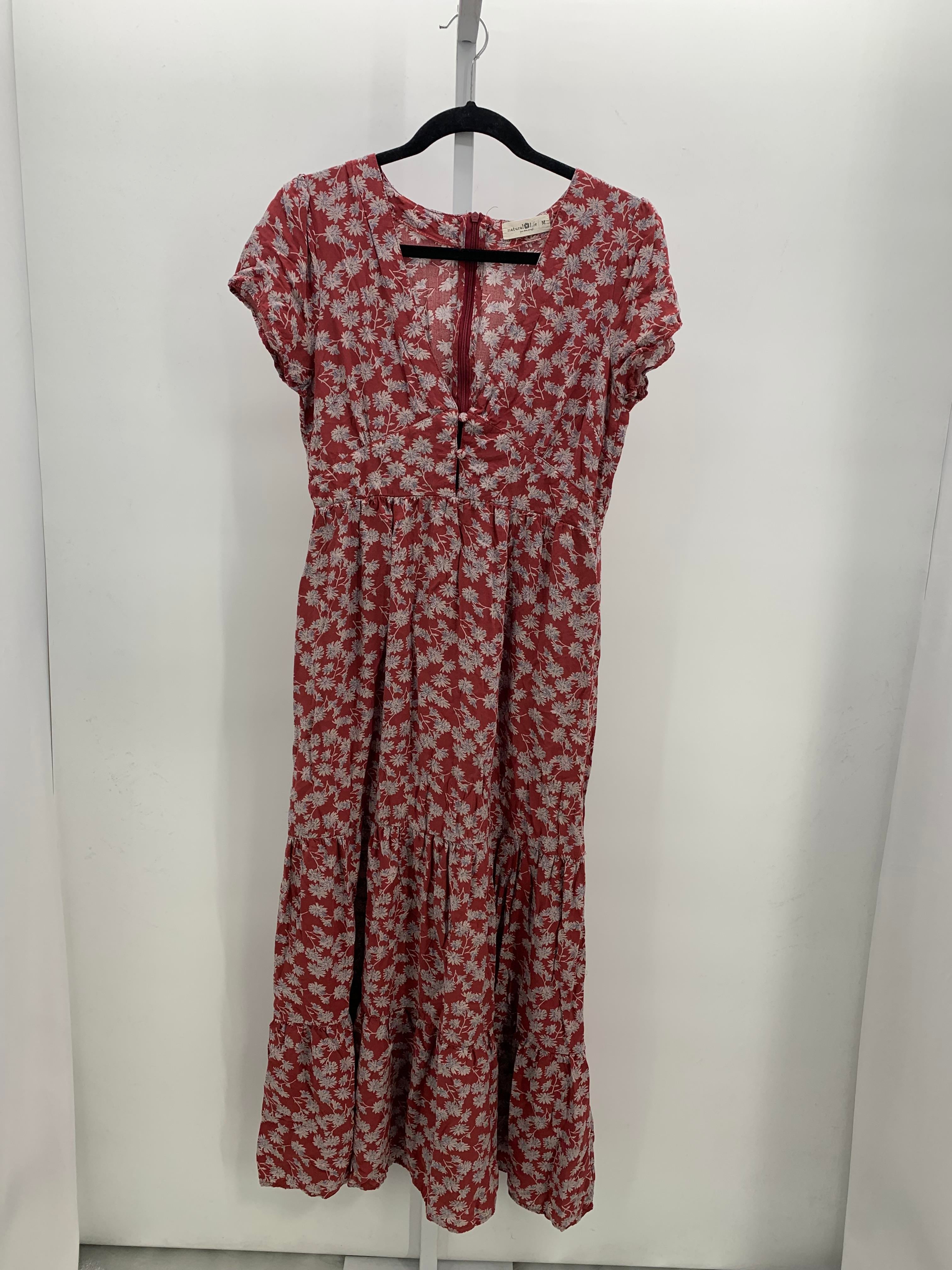 Natural Life Size Medium Misses Short Sleeve Dress
