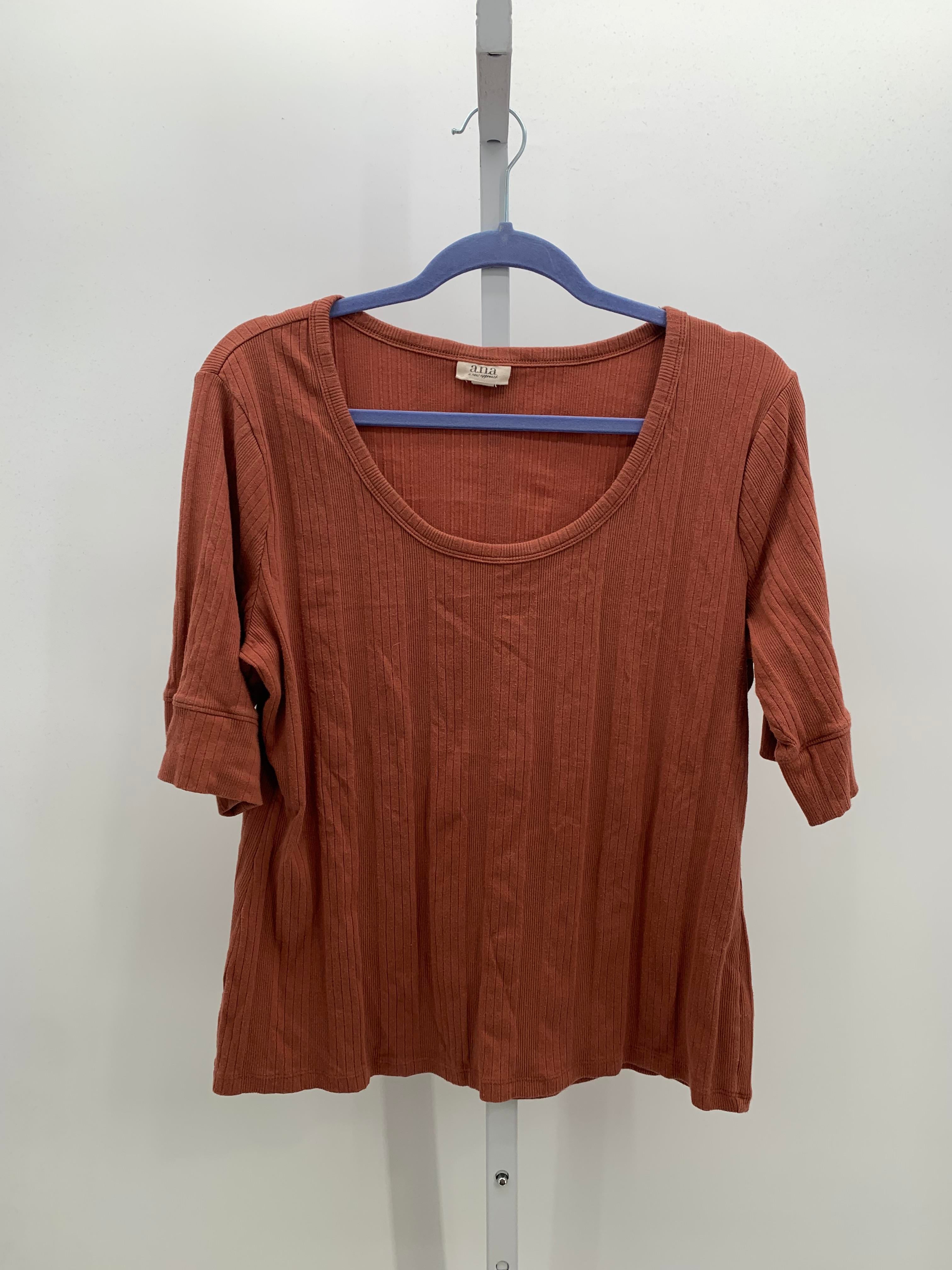 A.N.A. Size Extra Large Misses Short Sleeve Shirt
