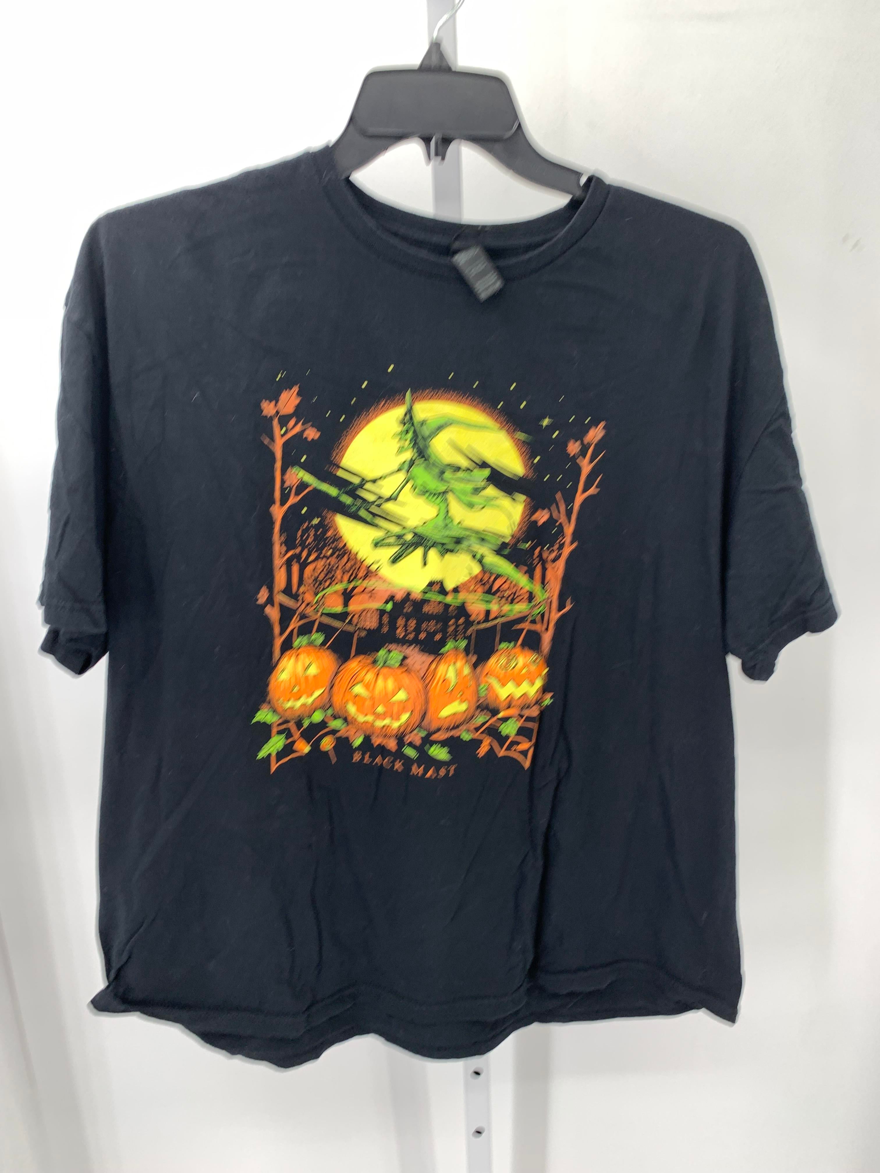 SHORT SLV SHIRT WITCH PUMPKINS