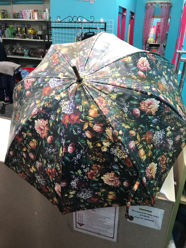 Oilcloth Floral Umbrella