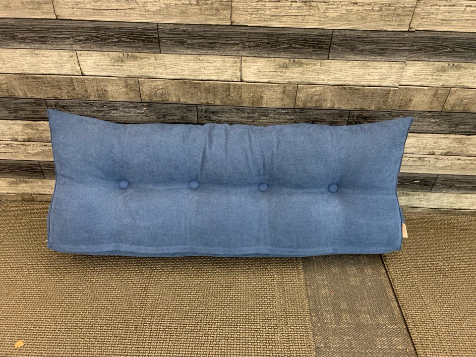 NAVY BLUE TRIANGLE SUPPORT PILLOW.
