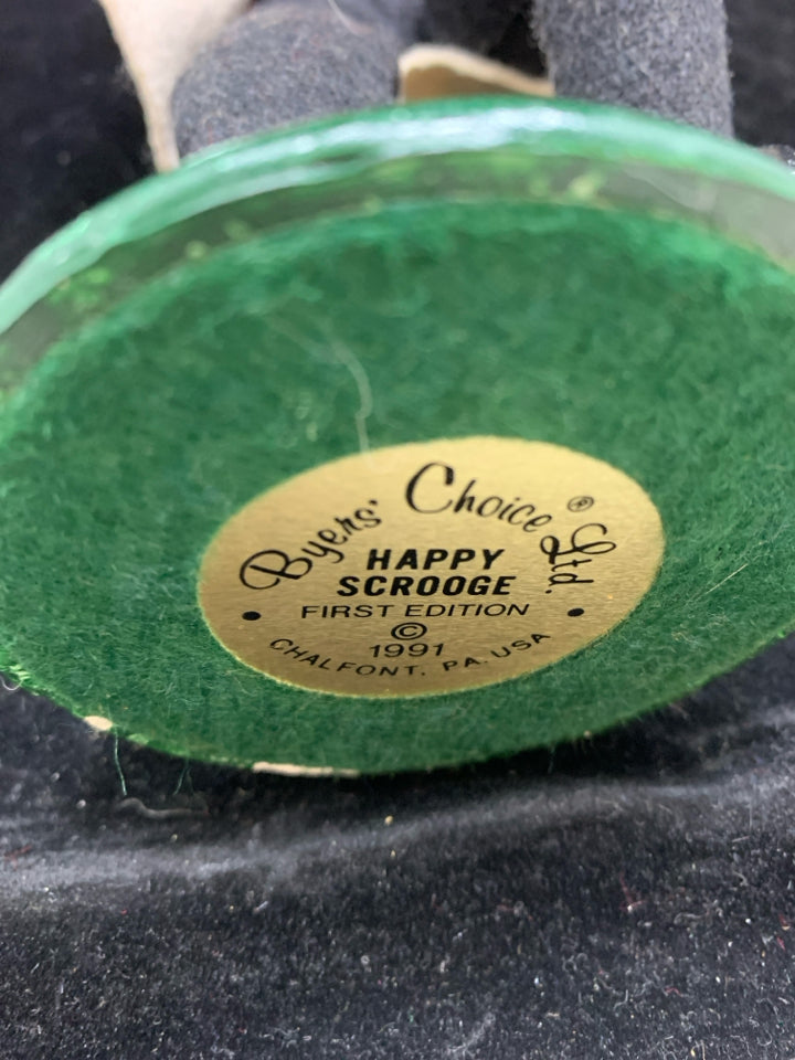 BYERS' CHOICE HAPPY SCROOGE 1991 FIRST EDITION.