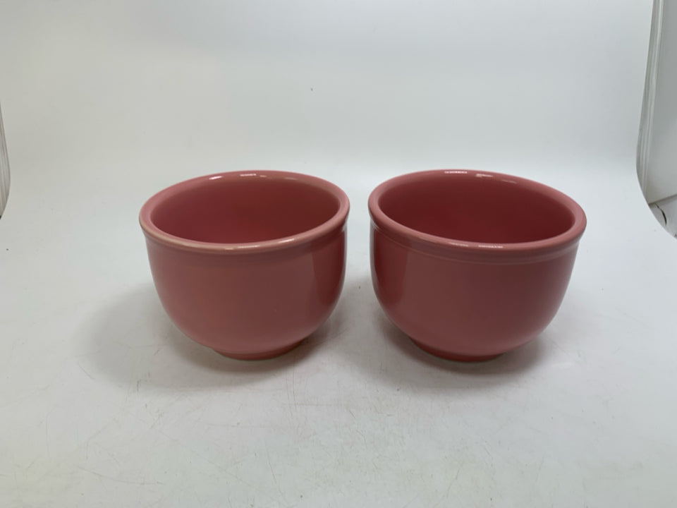 2 CHILI BOWLS ROSE PINK.