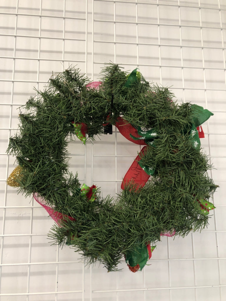 JUMBO CHRISTMAS LIGHT WREATH.