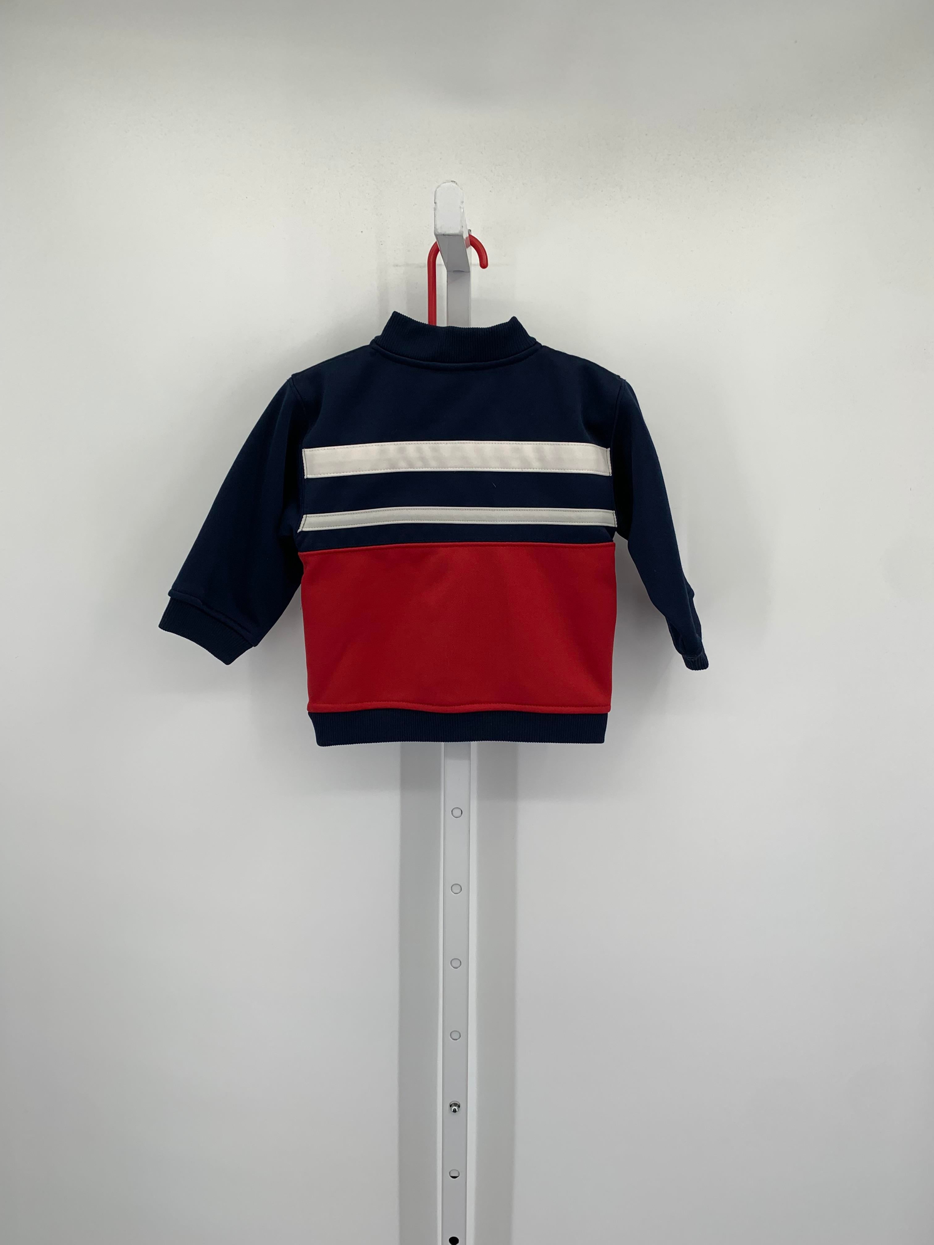 WHITE RED ZIP KNIT