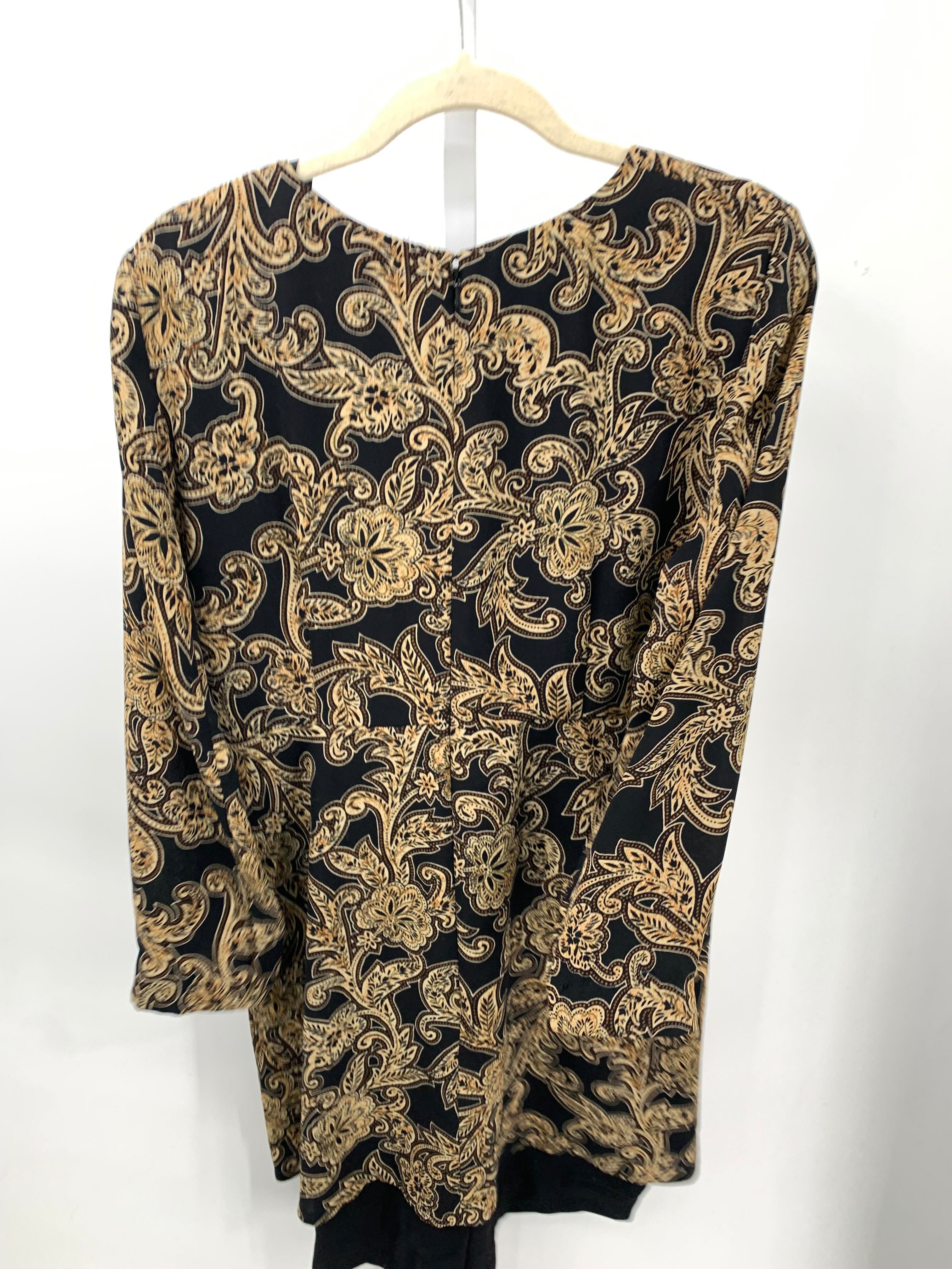 Liz Claiborne Size 12 Petite Petite Long Sleeve Dress
