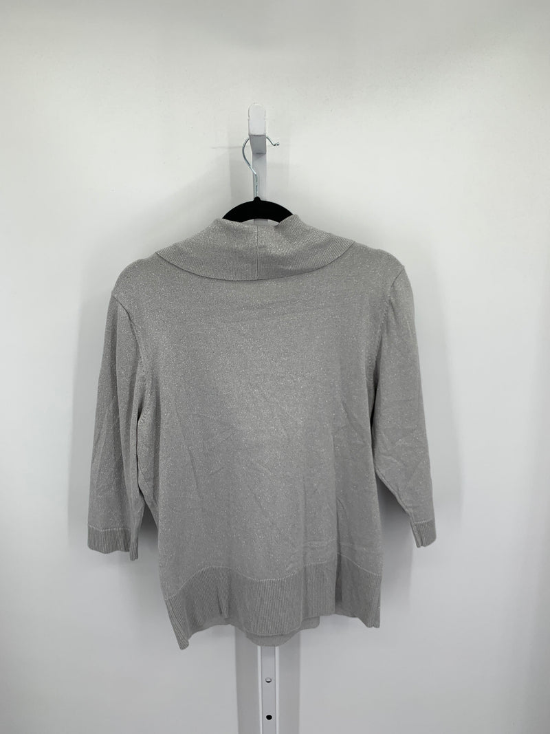 JM Collection Size Large Misses 3/4 Sleeve Sweater