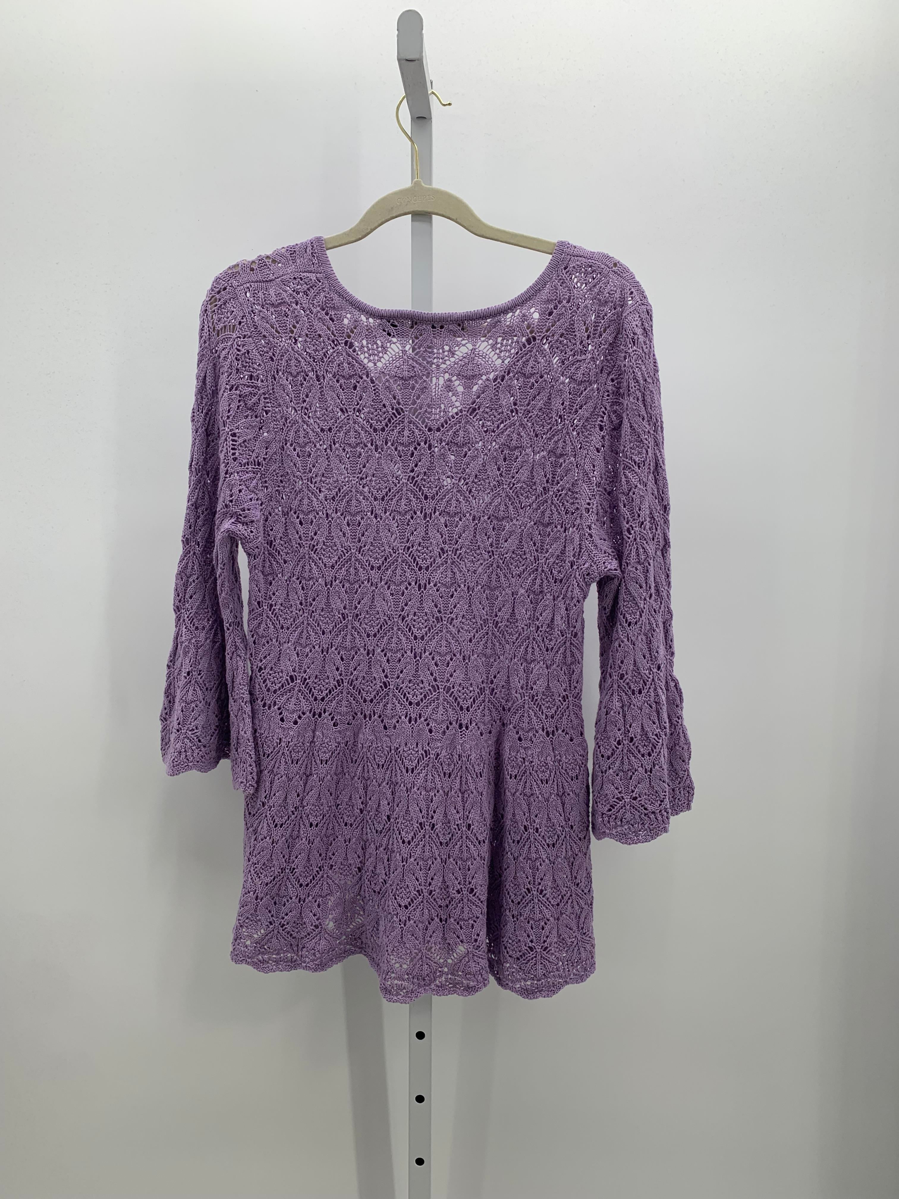 Jeanne Pierre Size Large Misses 3/4 Sleeve Sweater