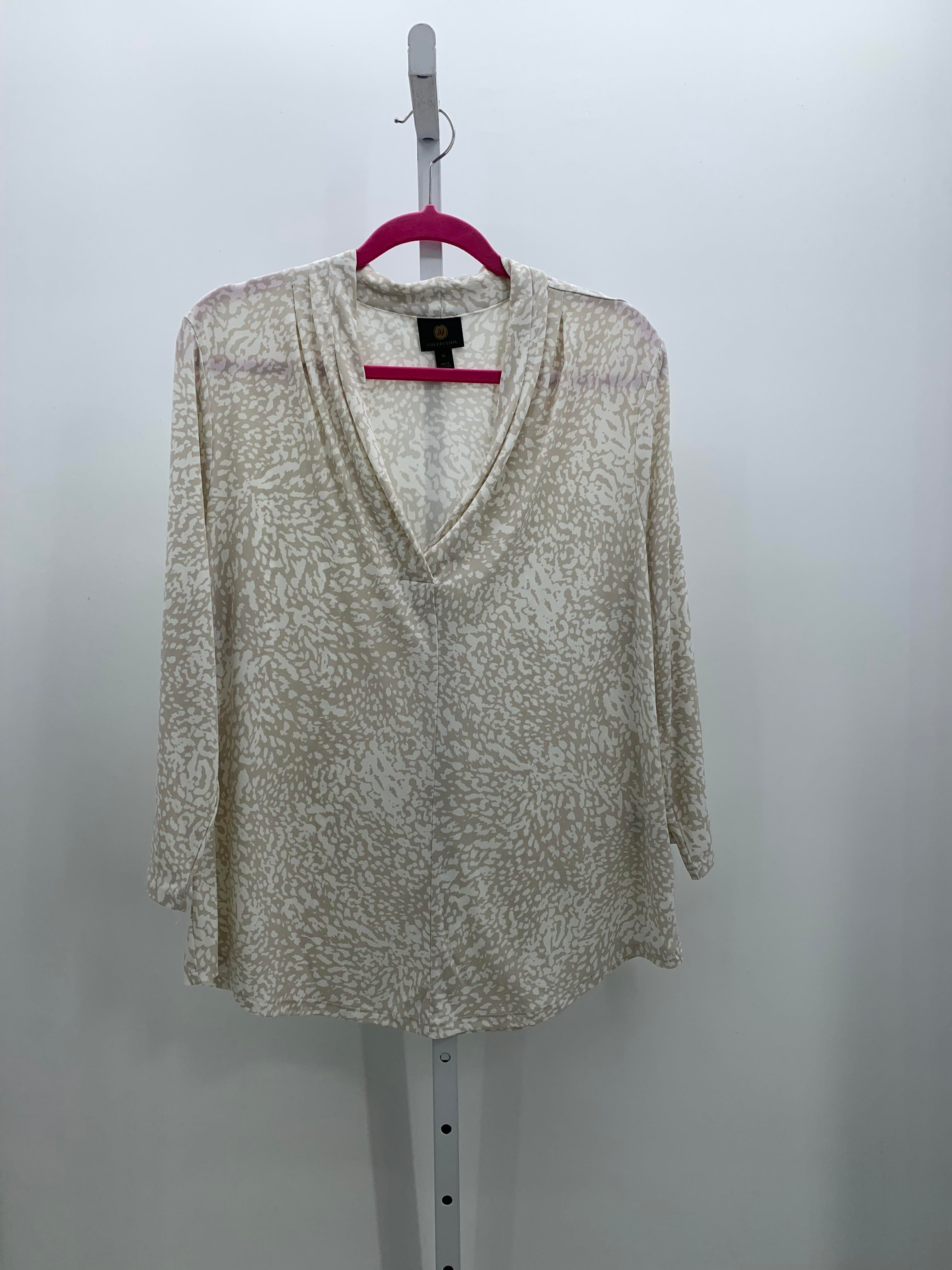 JM Collection Size Extra Large Misses 3/4 Sleeve Shirt
