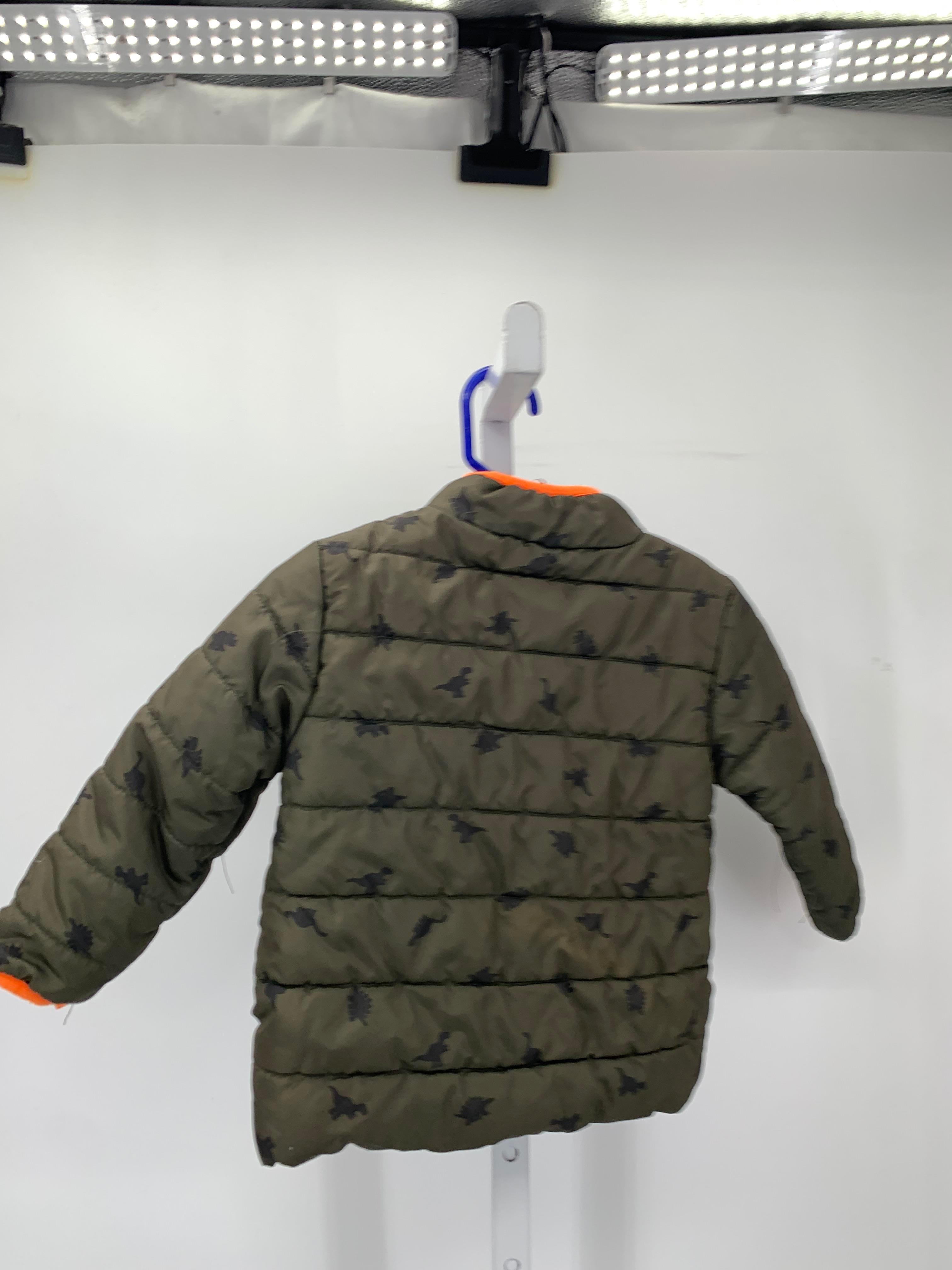 DINOSAURS ORANGE ZIP UP