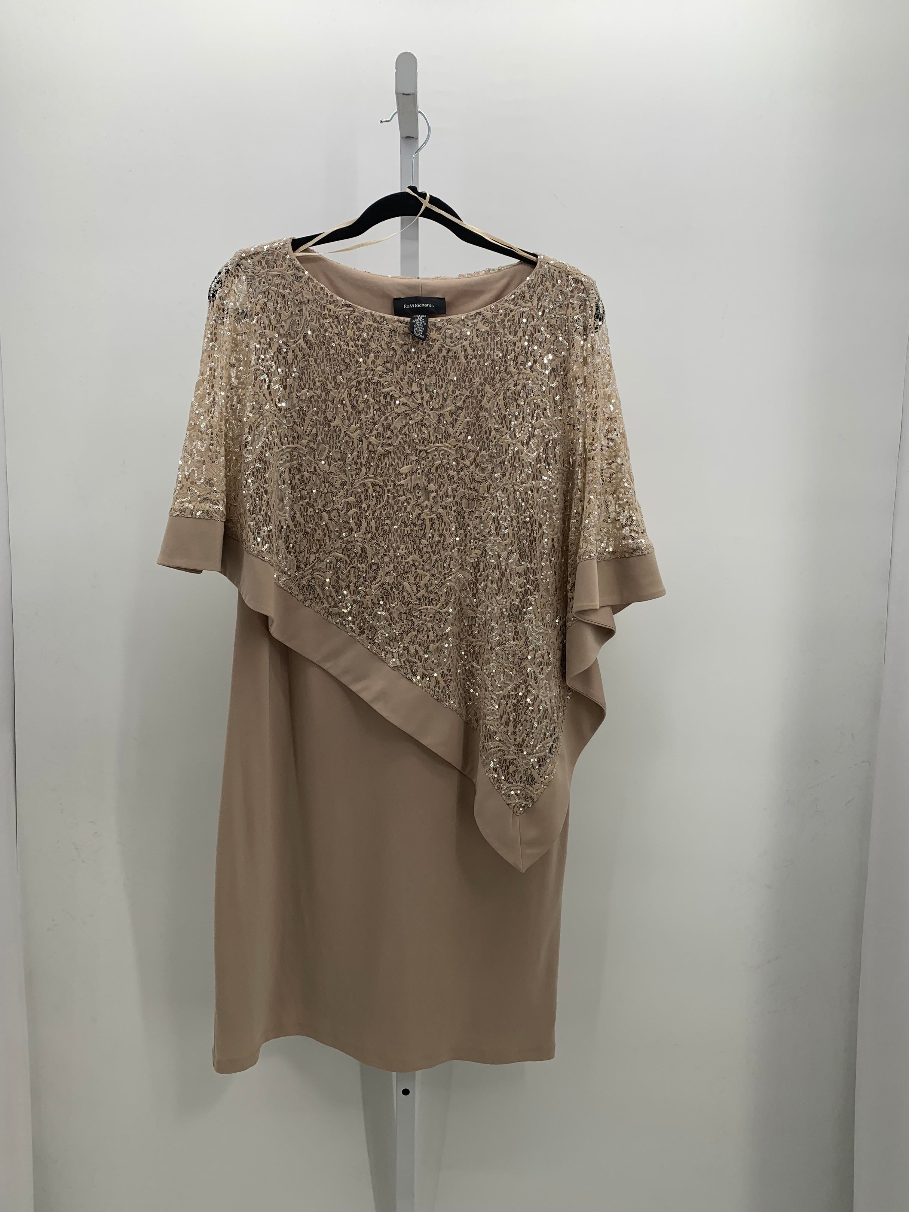 R&M Richards Size 14 Misses Short Sleeve Dress