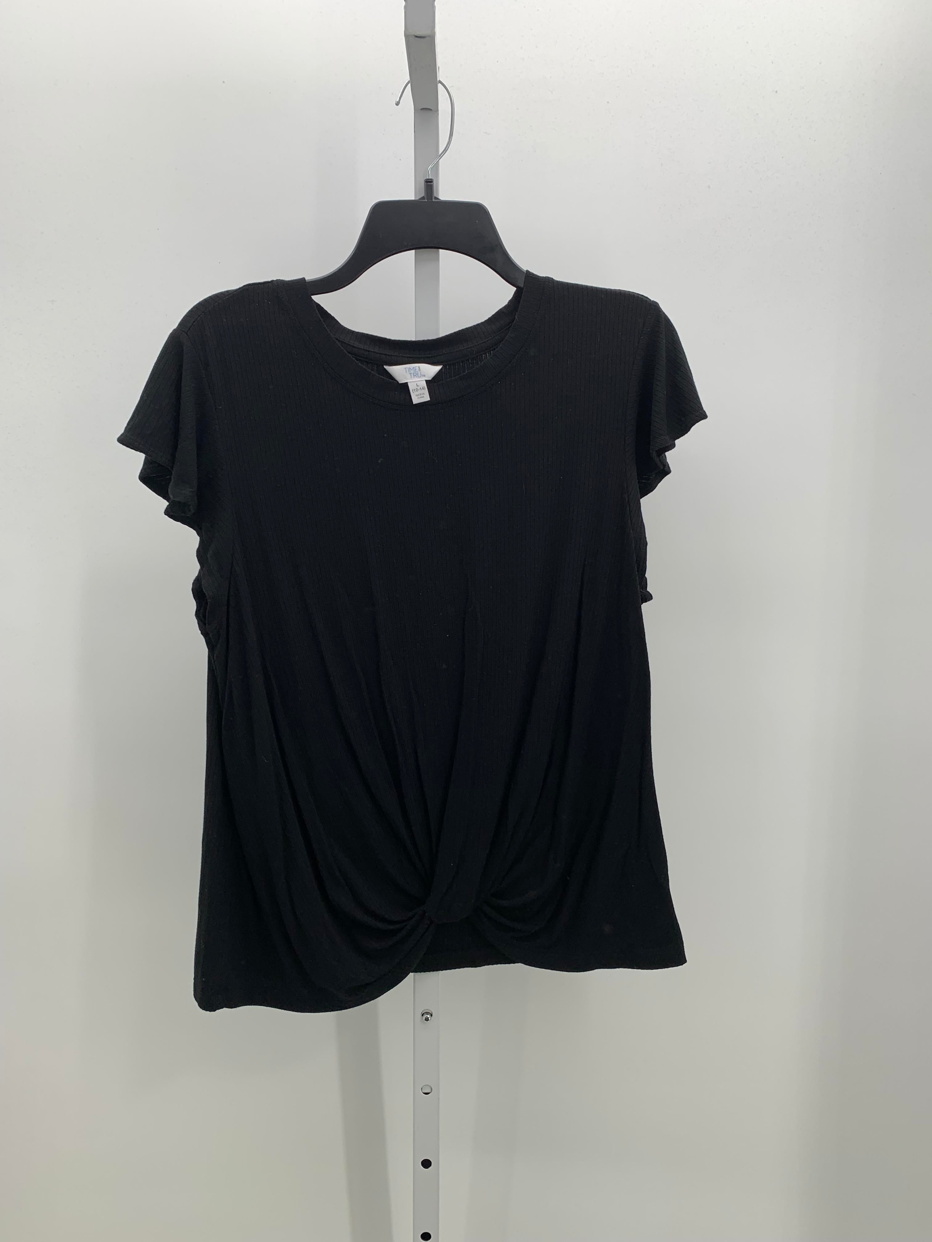Time and Tru Size Large Misses Short Sleeve Shirt