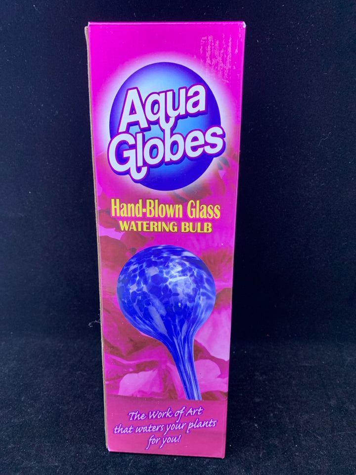 NIB AQUA GLOBES HAND BLOWN GLASS WATERING BULB