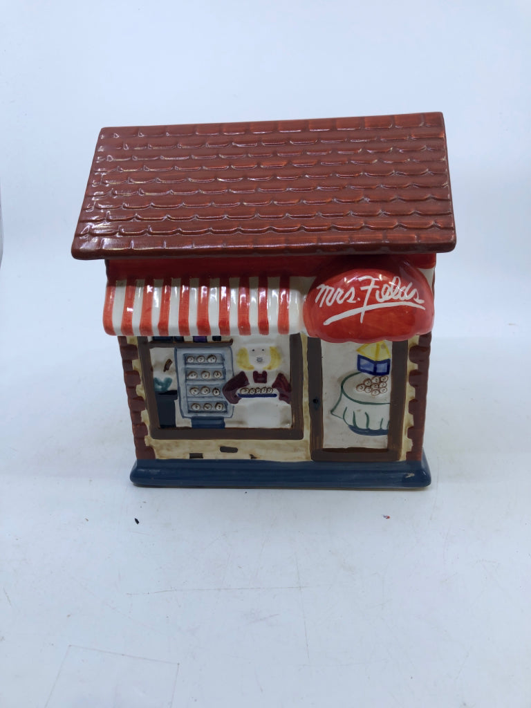 MRS FIELDS BAKERY COOKIE JAR.