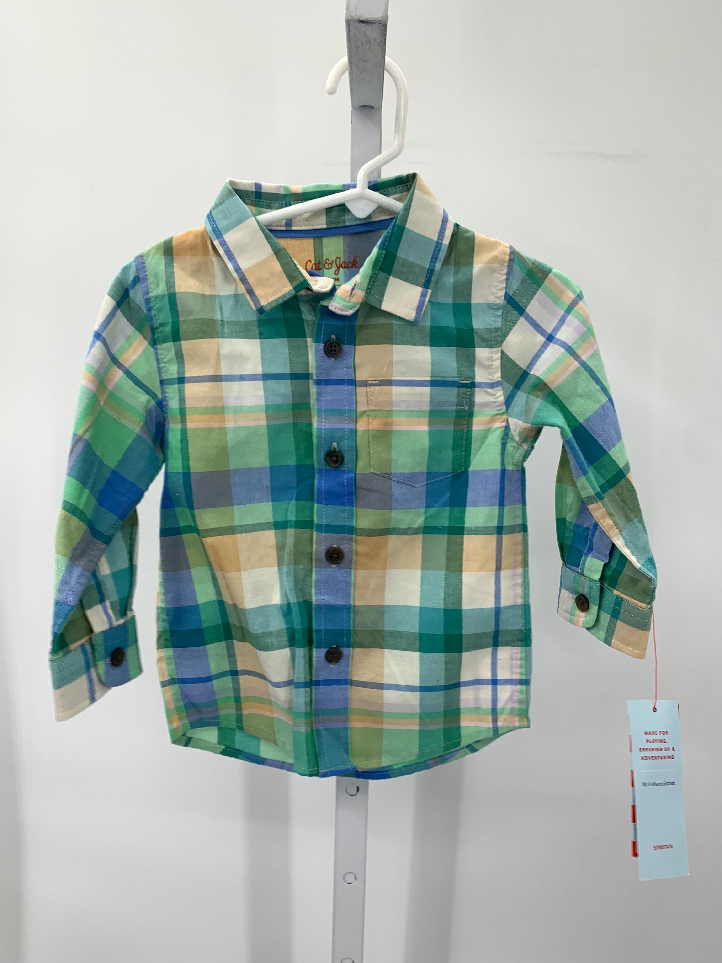 NEW PLAID BTN DOWN