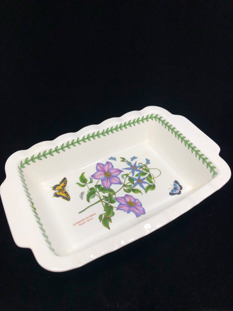 BOTANIC GARDEN VIRGINS BOWER BAKING DISH.