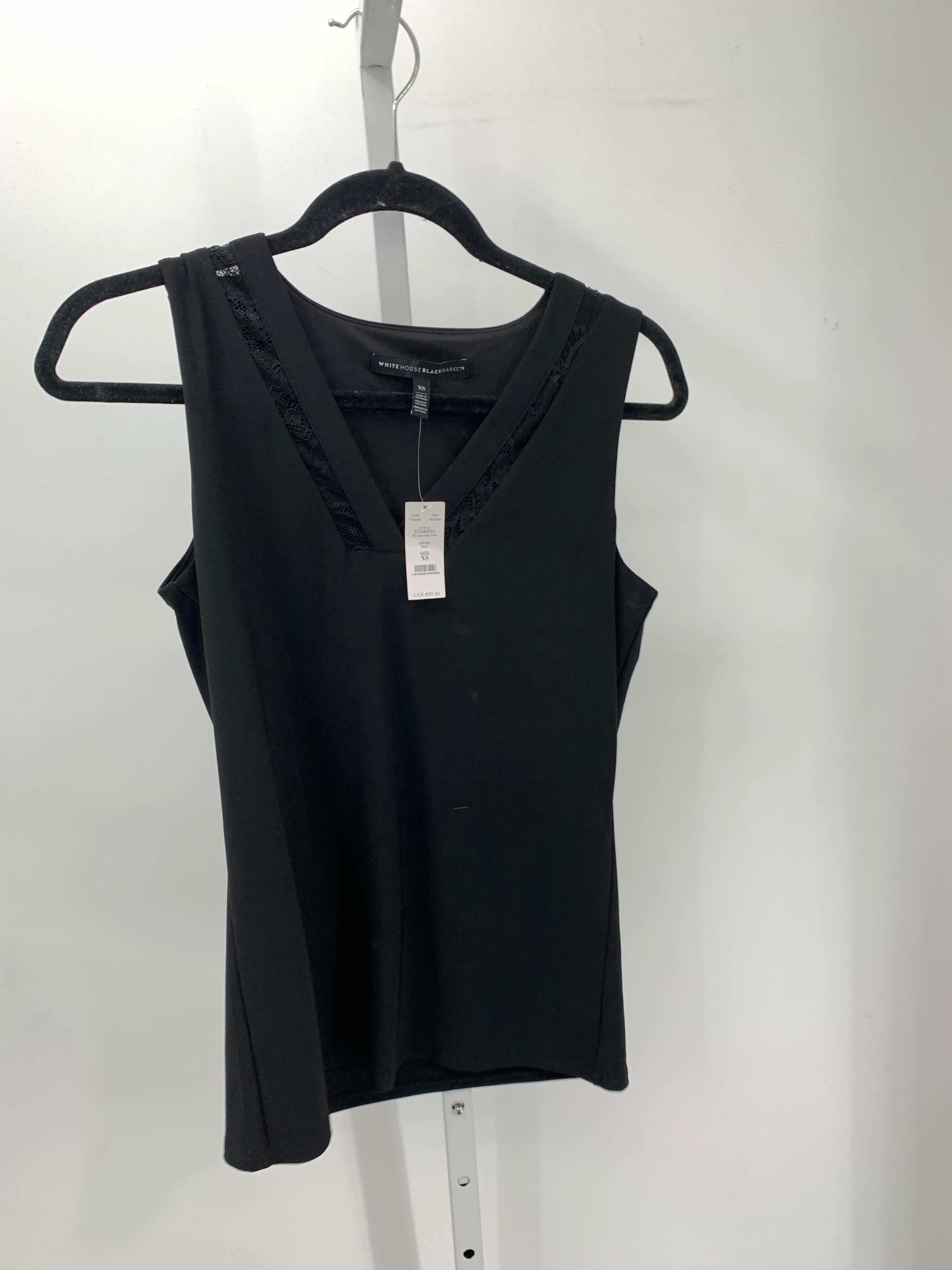 White House Black Size X Small Misses Sleeveless Shirt