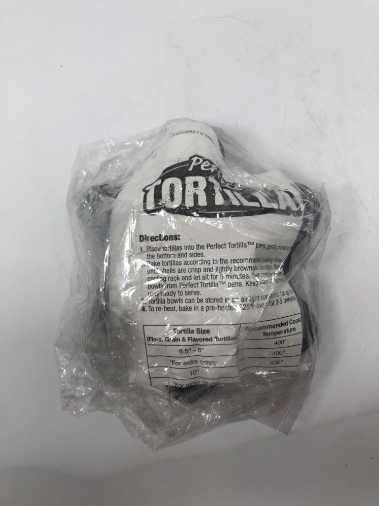 NIP 4PC PERFECT TORTILLA MOLDS.