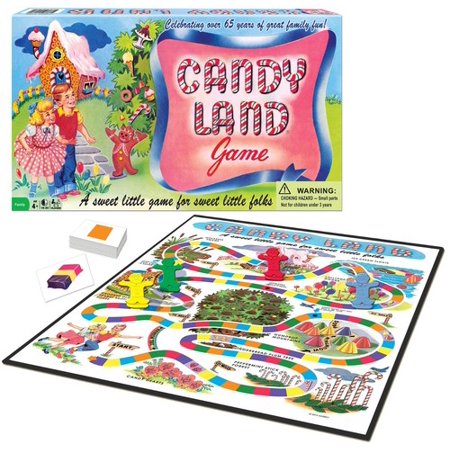 Winning Moves Retro Artwork Candy Land Tabletop Game, Ages 3+ -