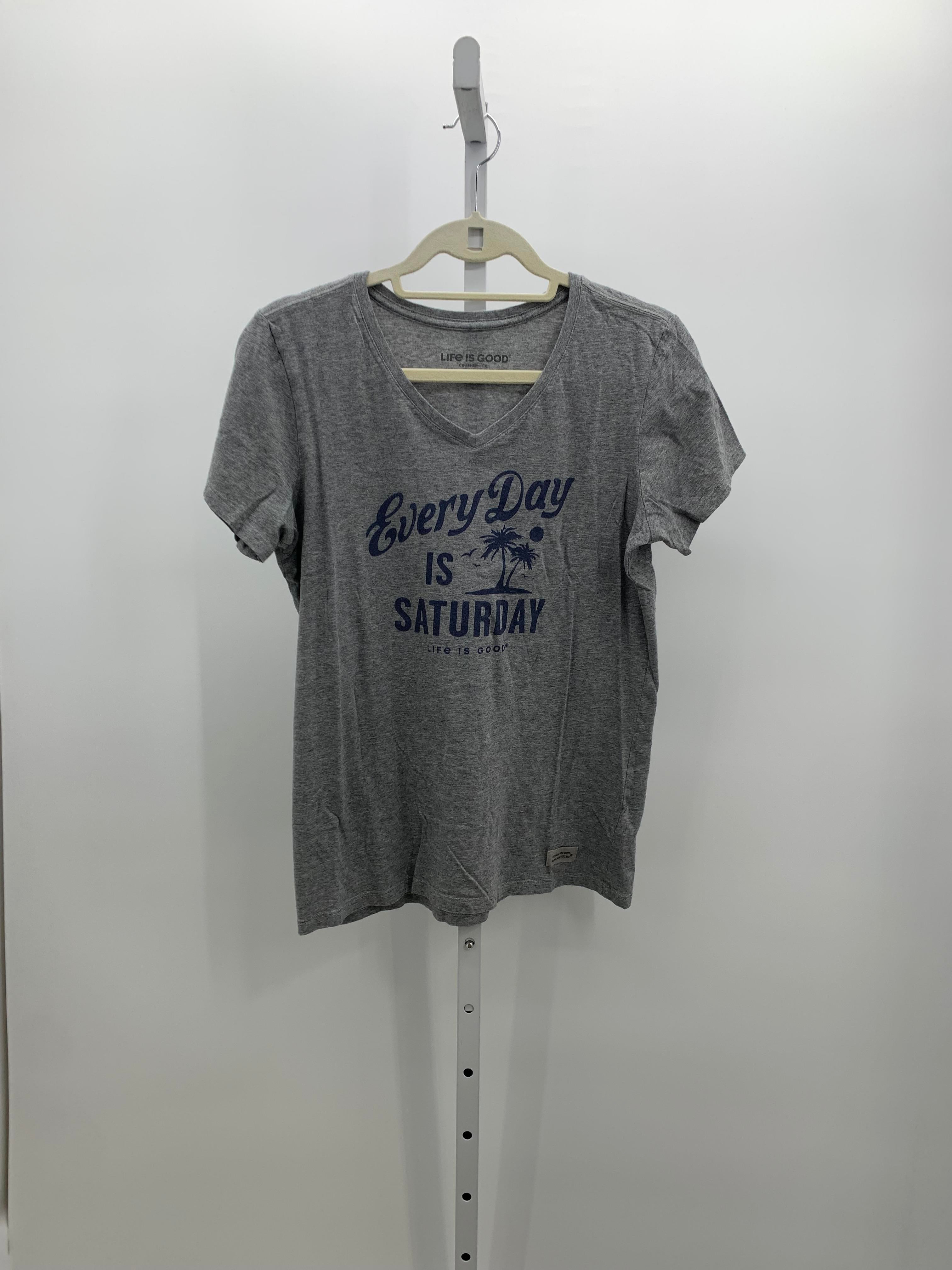 Life is Good Size Medium Misses Short Sleeve Shirt