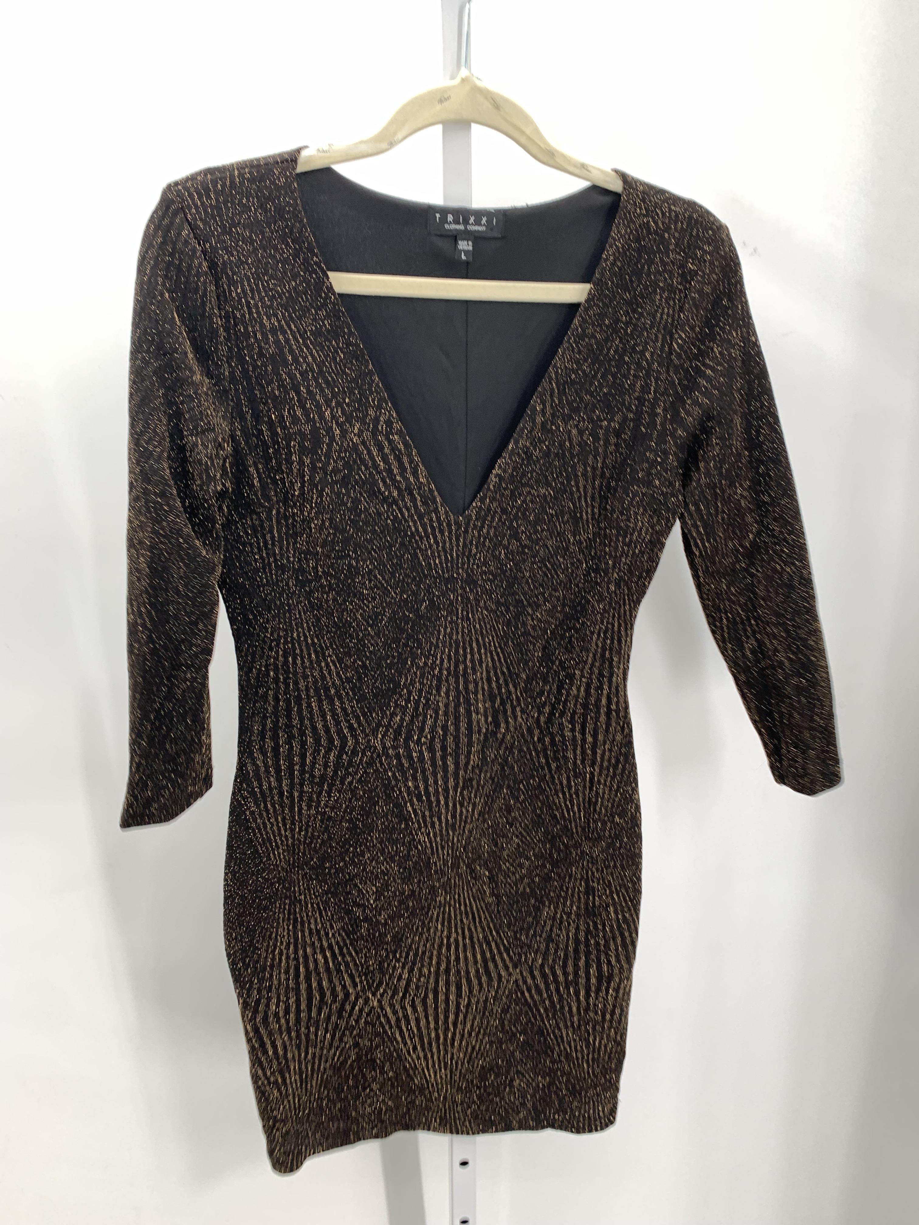 Trixxi Size Large Juniors Long Sleeve Dress