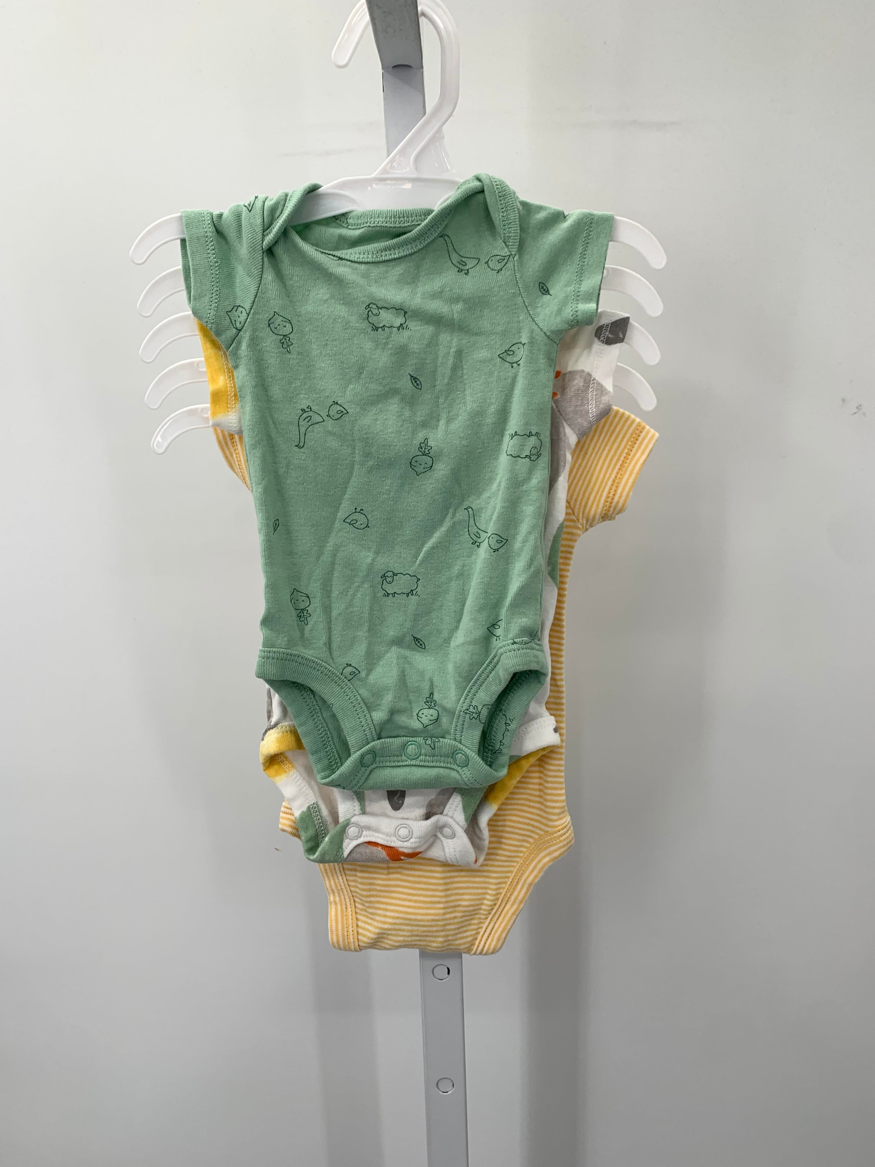 THREE PK SHORT SLV BODY SUIT