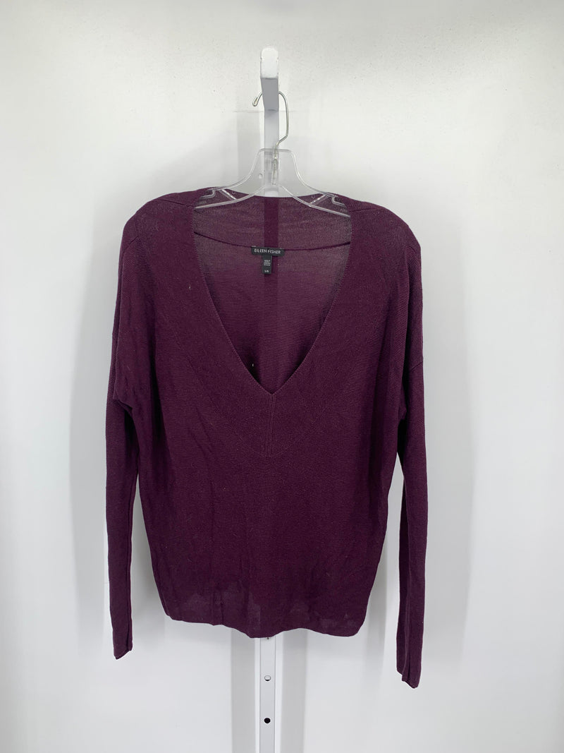 Eileen Fisher Size Large Misses Long Slv Sweater